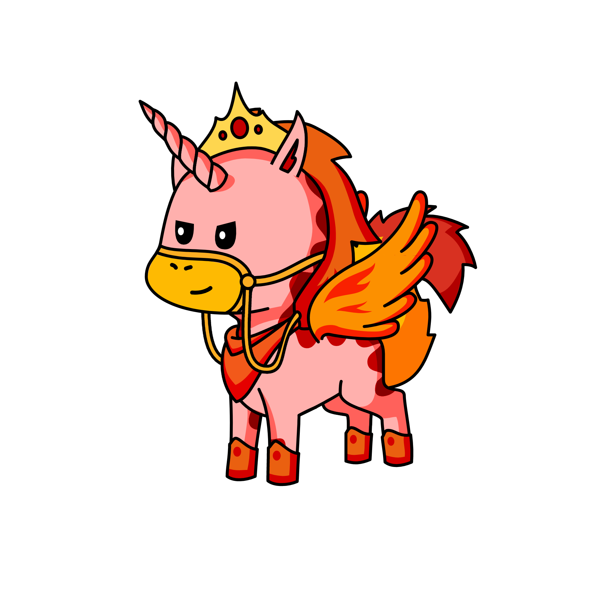 the king , the unicorn