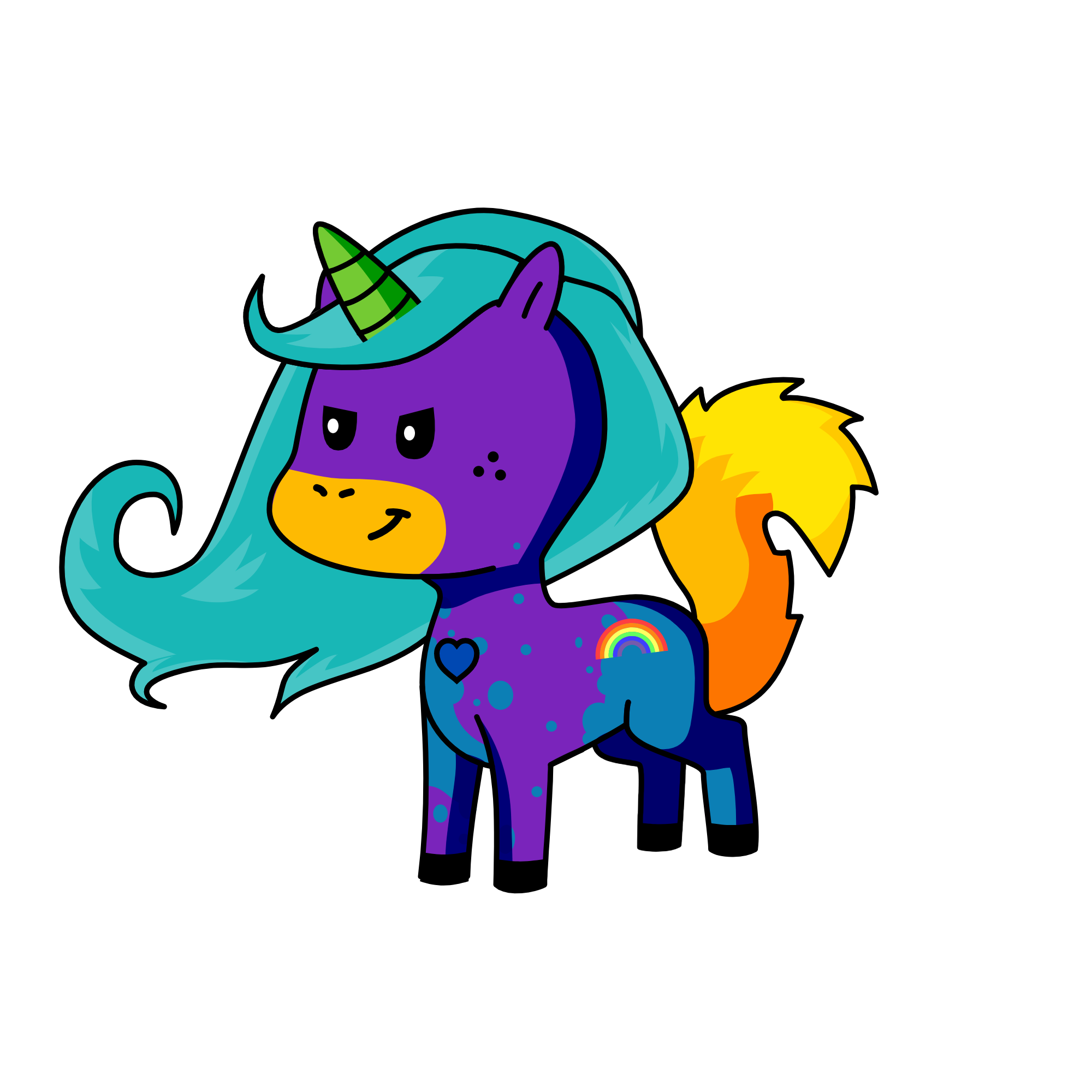 random, the unicorn