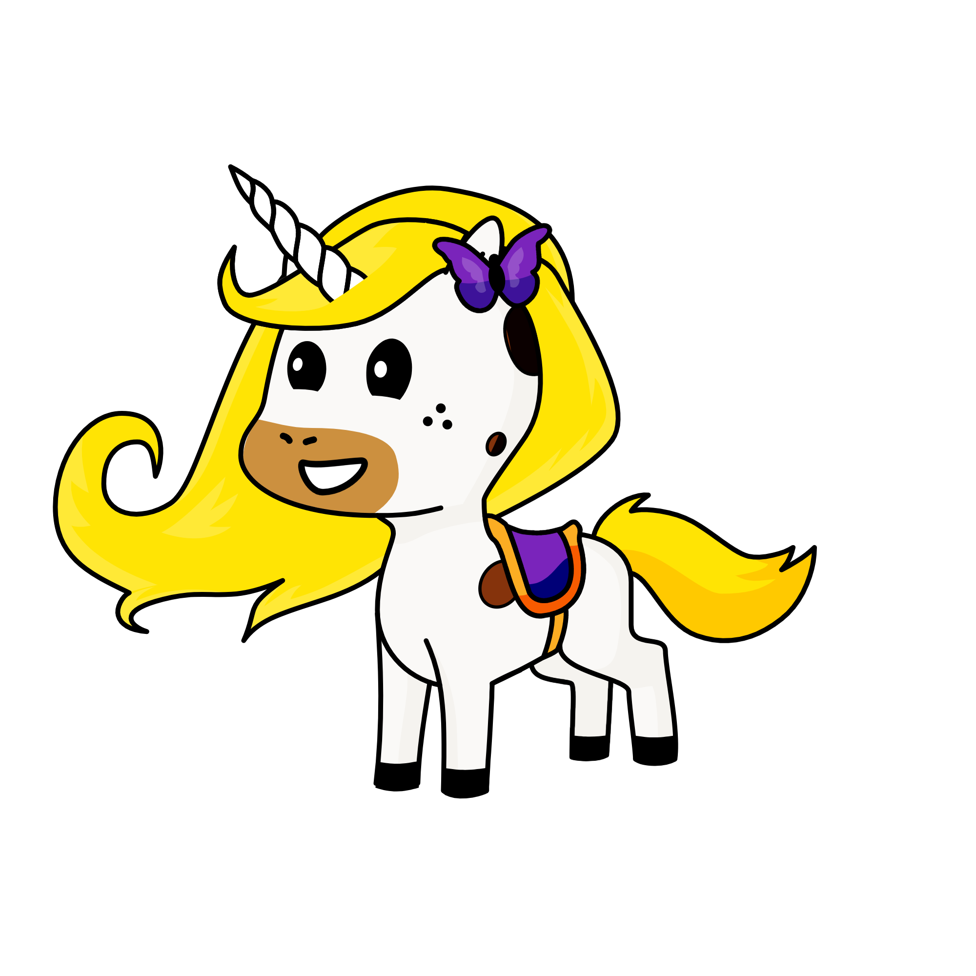 Melody the goddess of Friendship, the unicorn