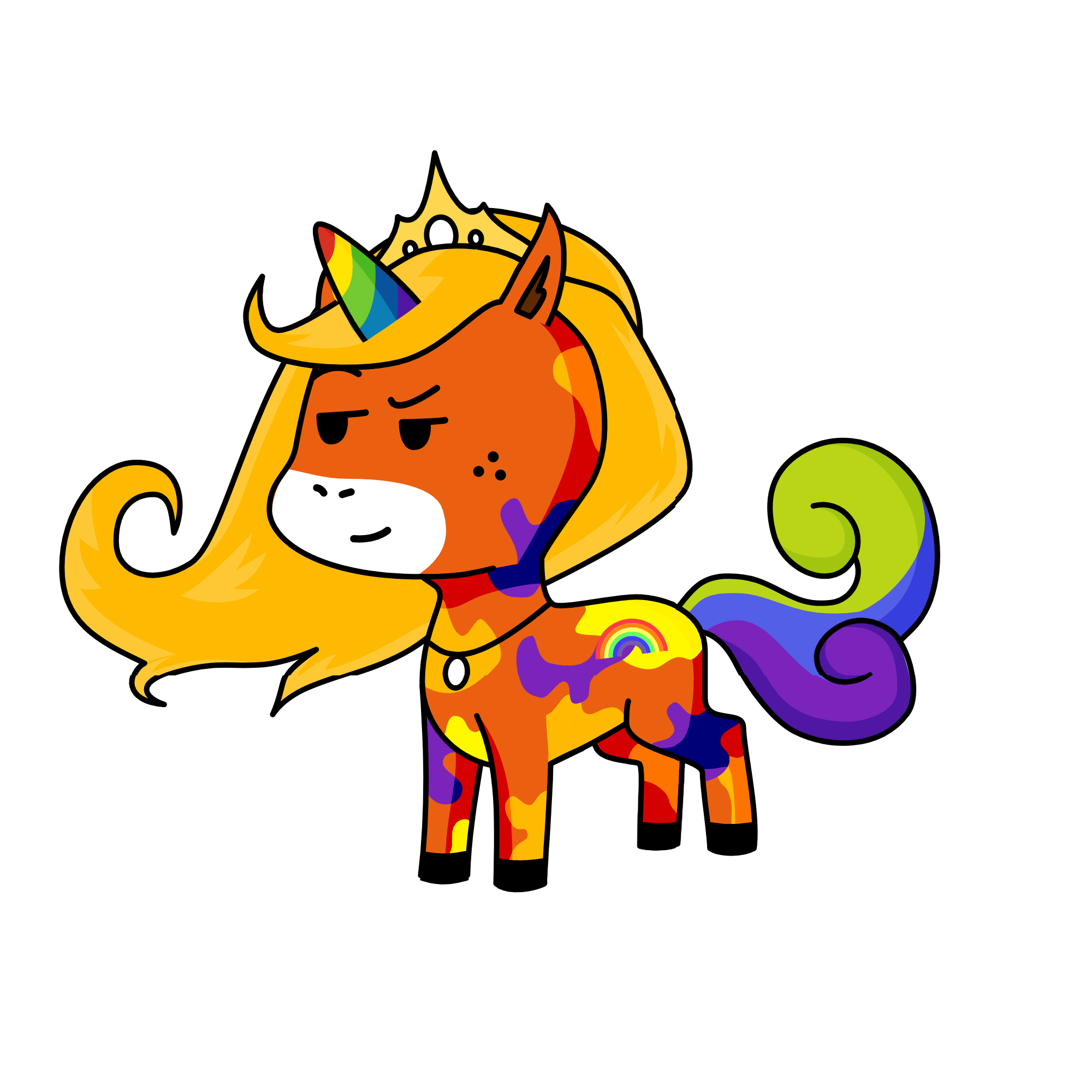 Gayrald, the unicorn