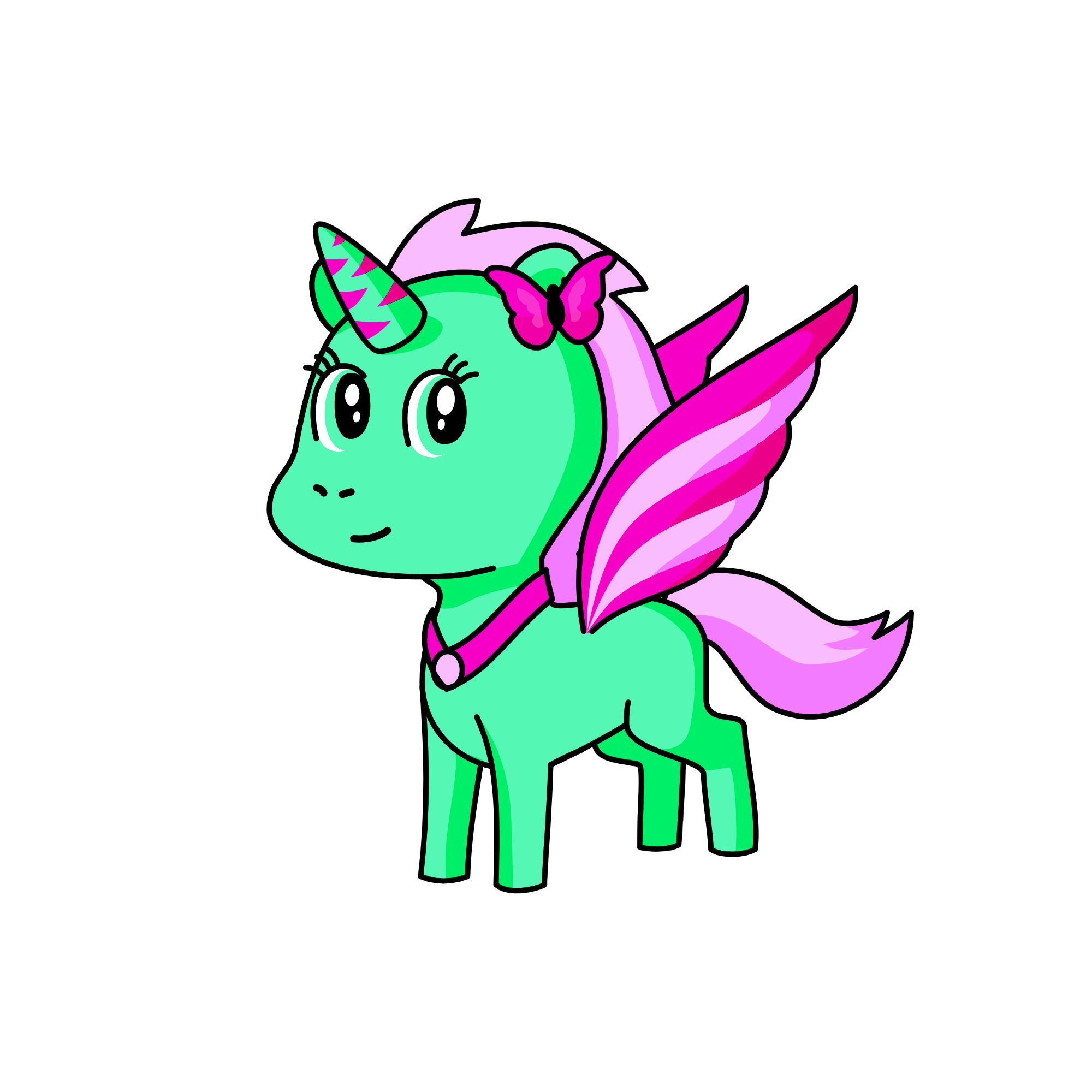 Cupcake, the unicorn