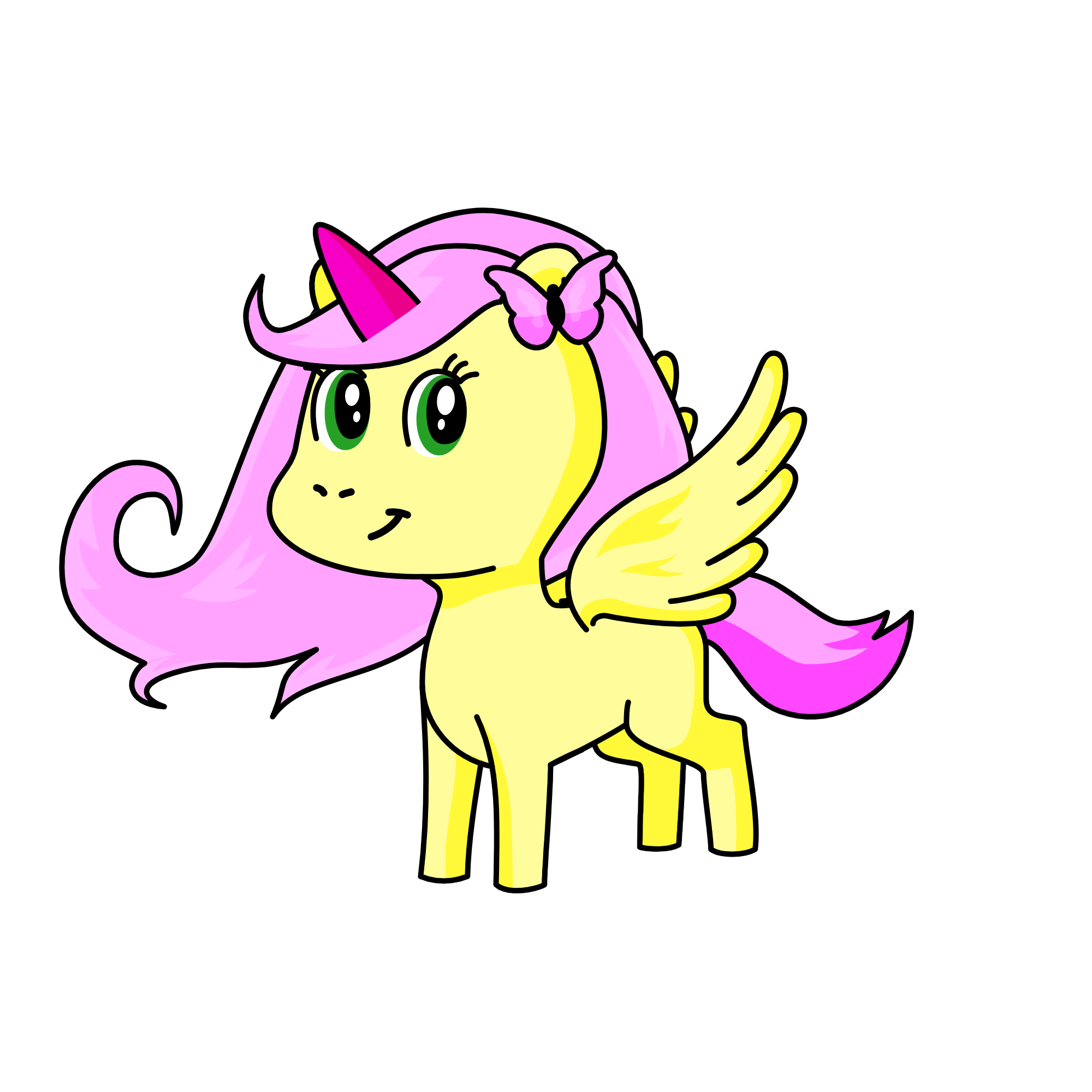 fluttershy, the unicorn