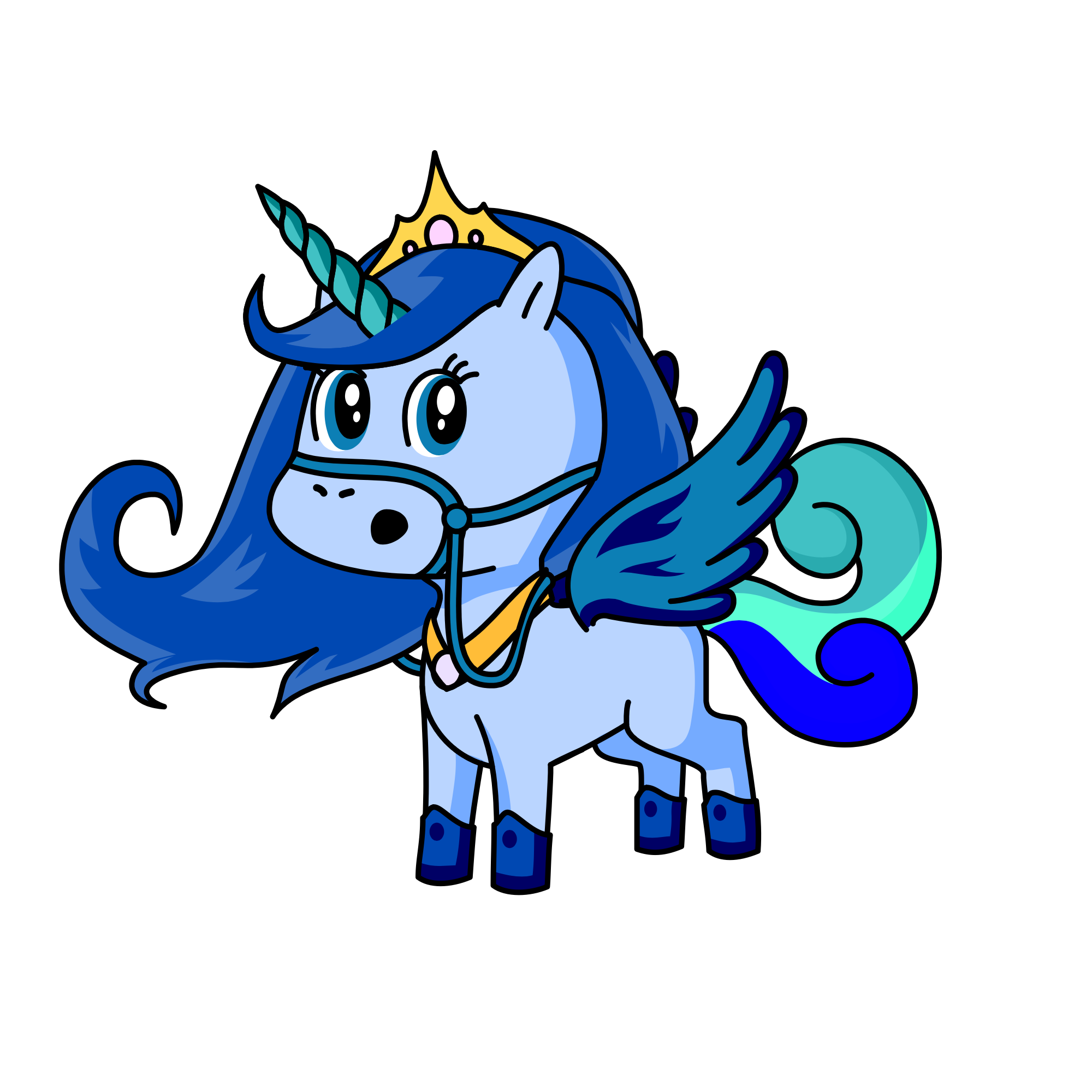 Milla blue , the unicorn