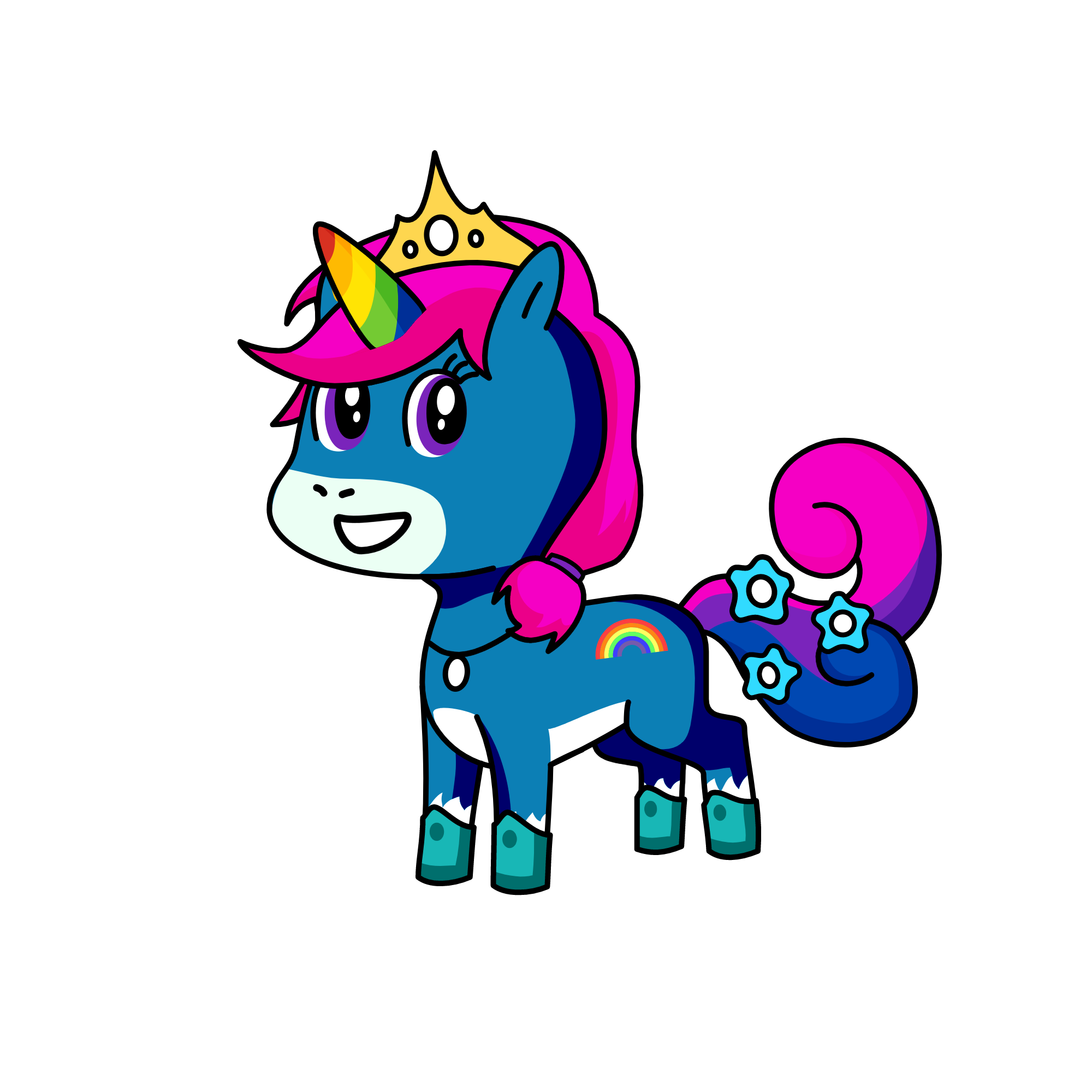 rinebow, the unicorn