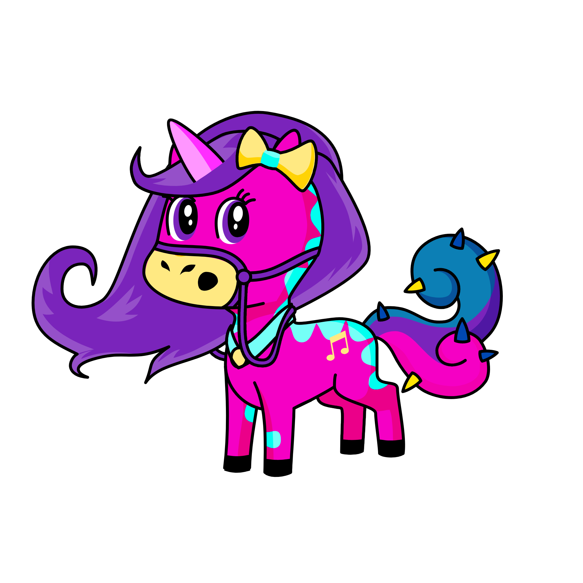 Pinkey, the unicorn