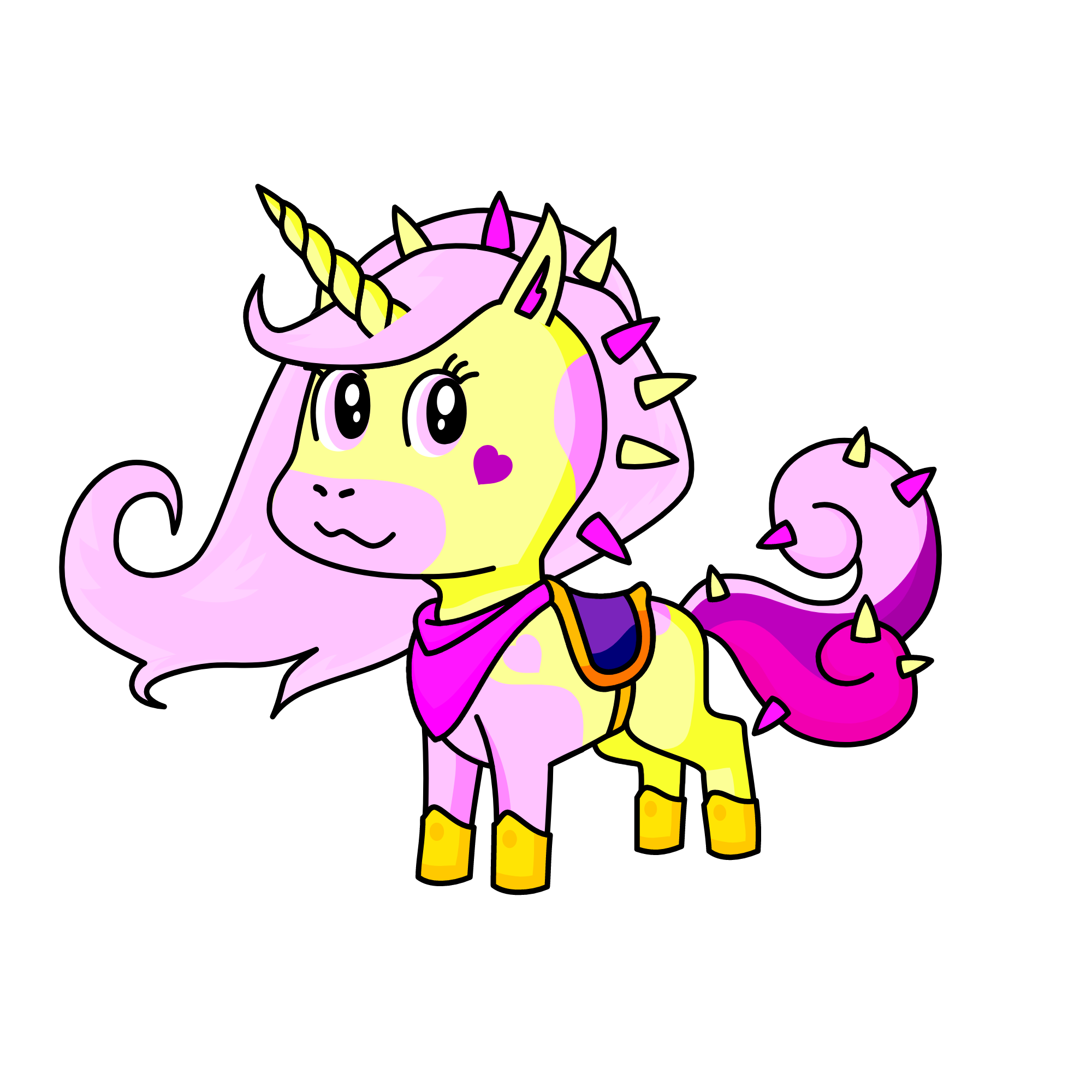 Kisha the warrior, the unicorn