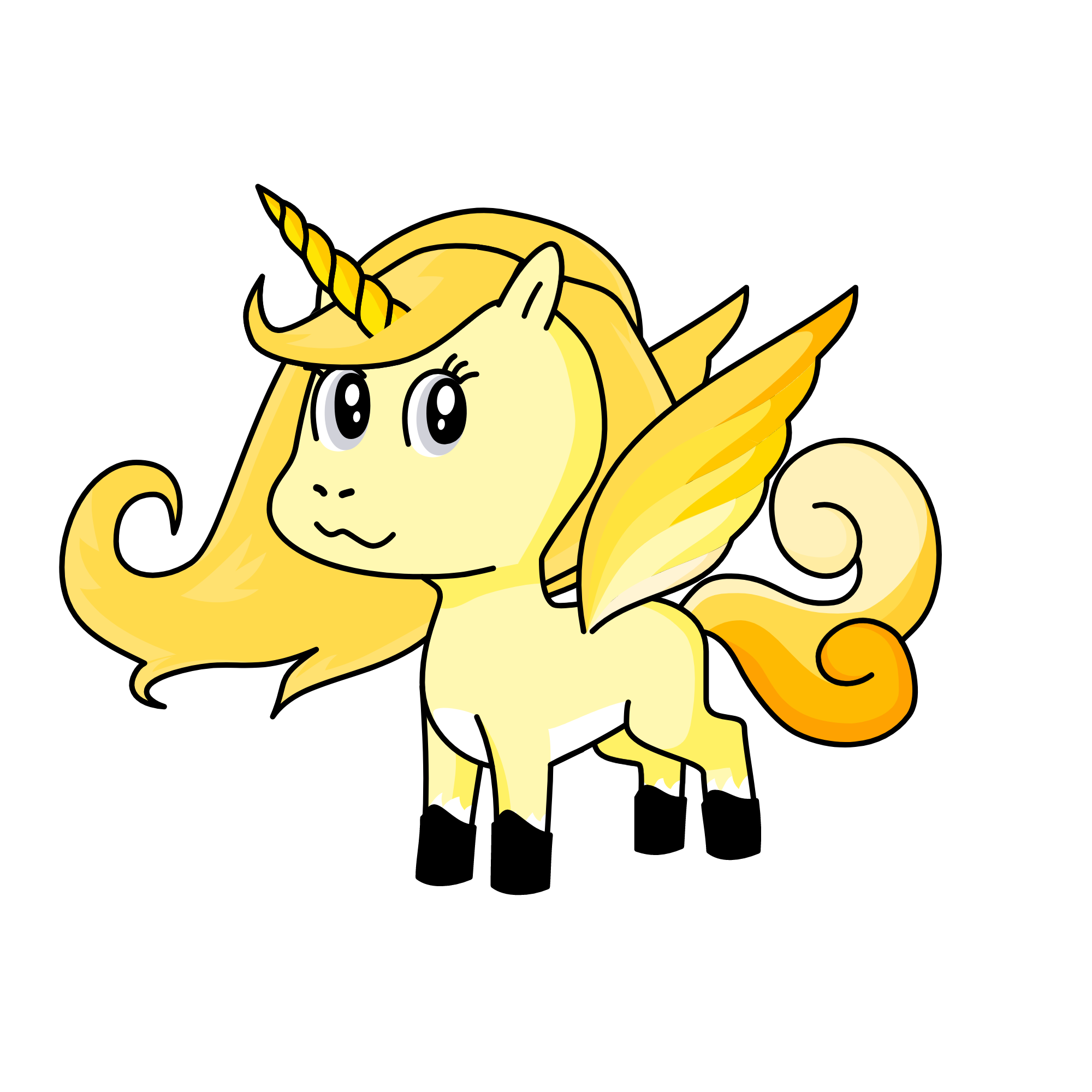 Goldie, the unicorn
