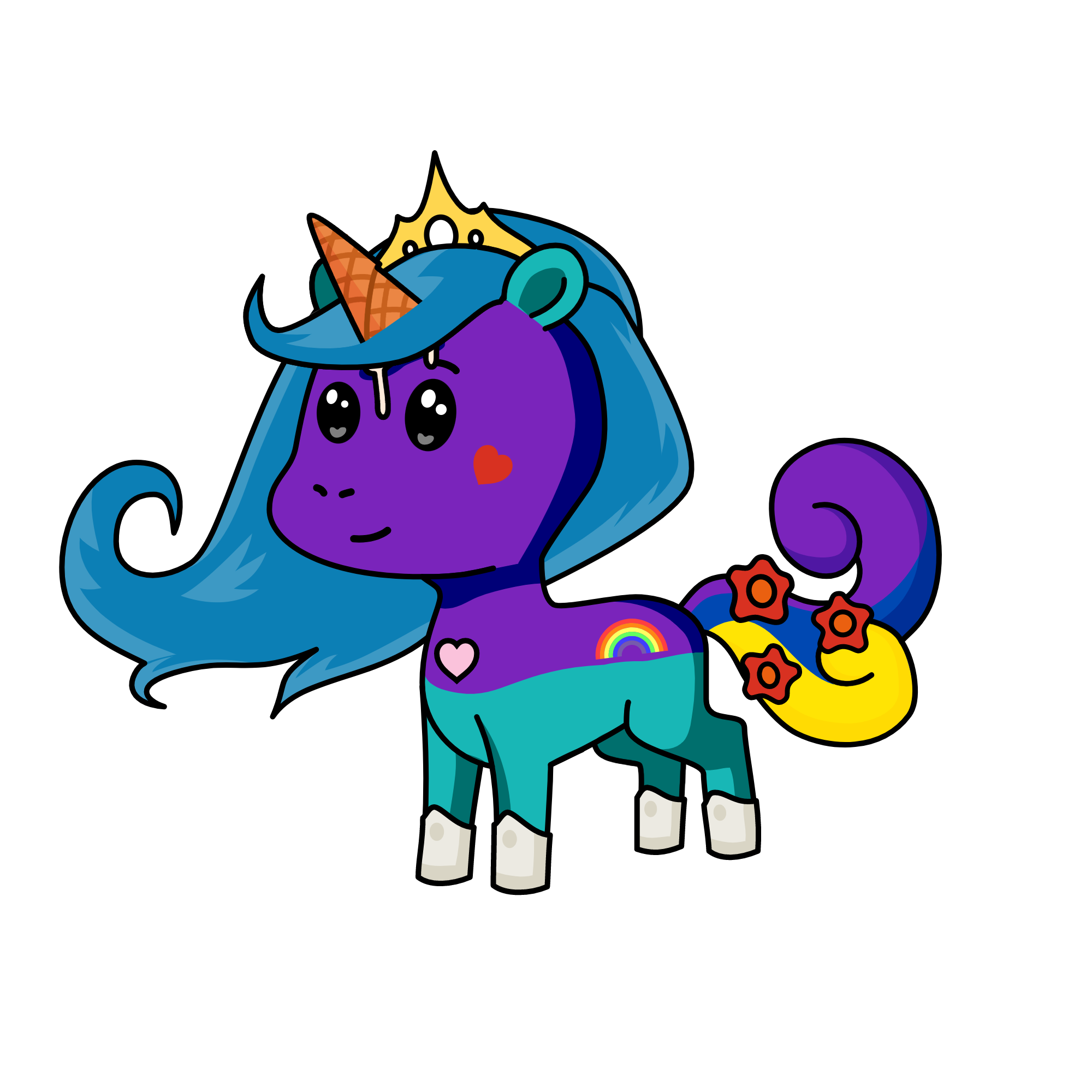 random girl, the unicorn