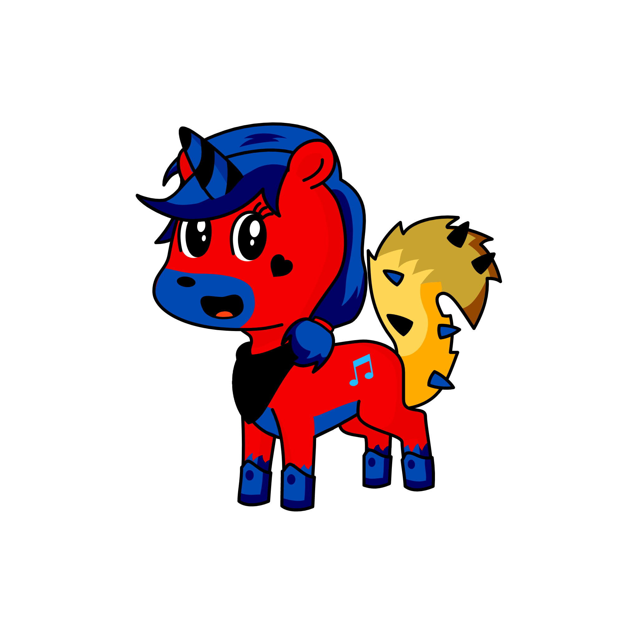 WOLFY, the unicorn