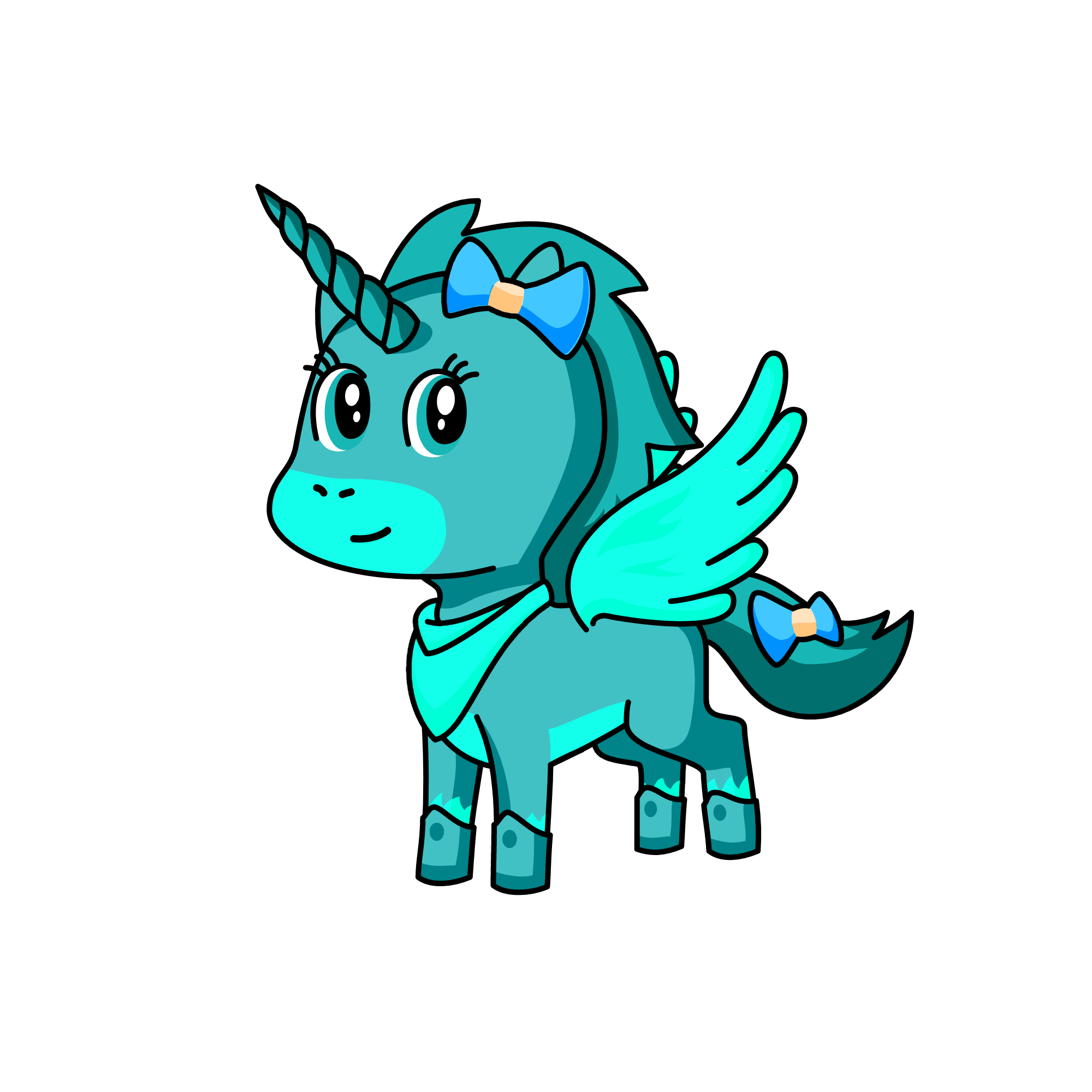 turqoise, the unicorn