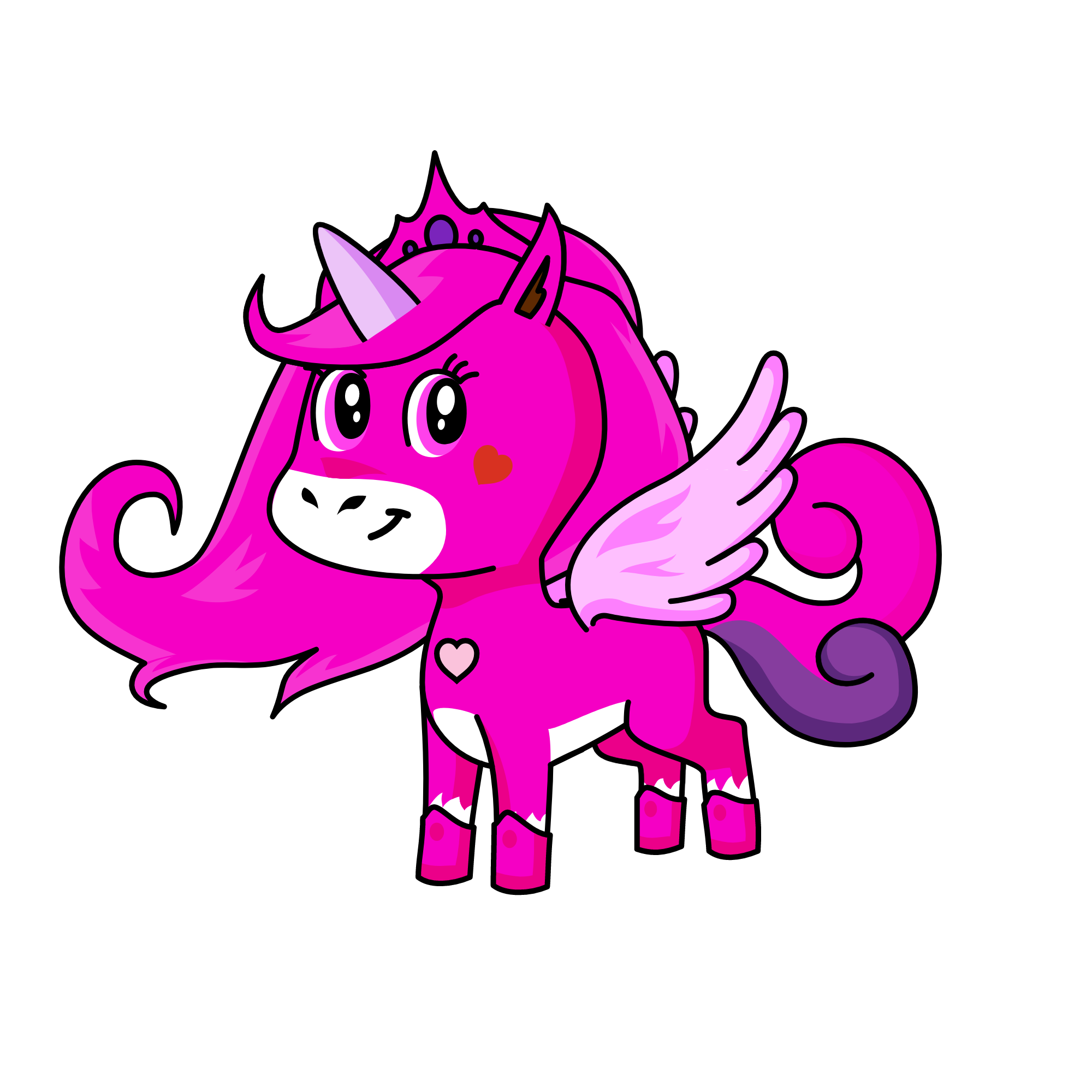 pony, the unicorn