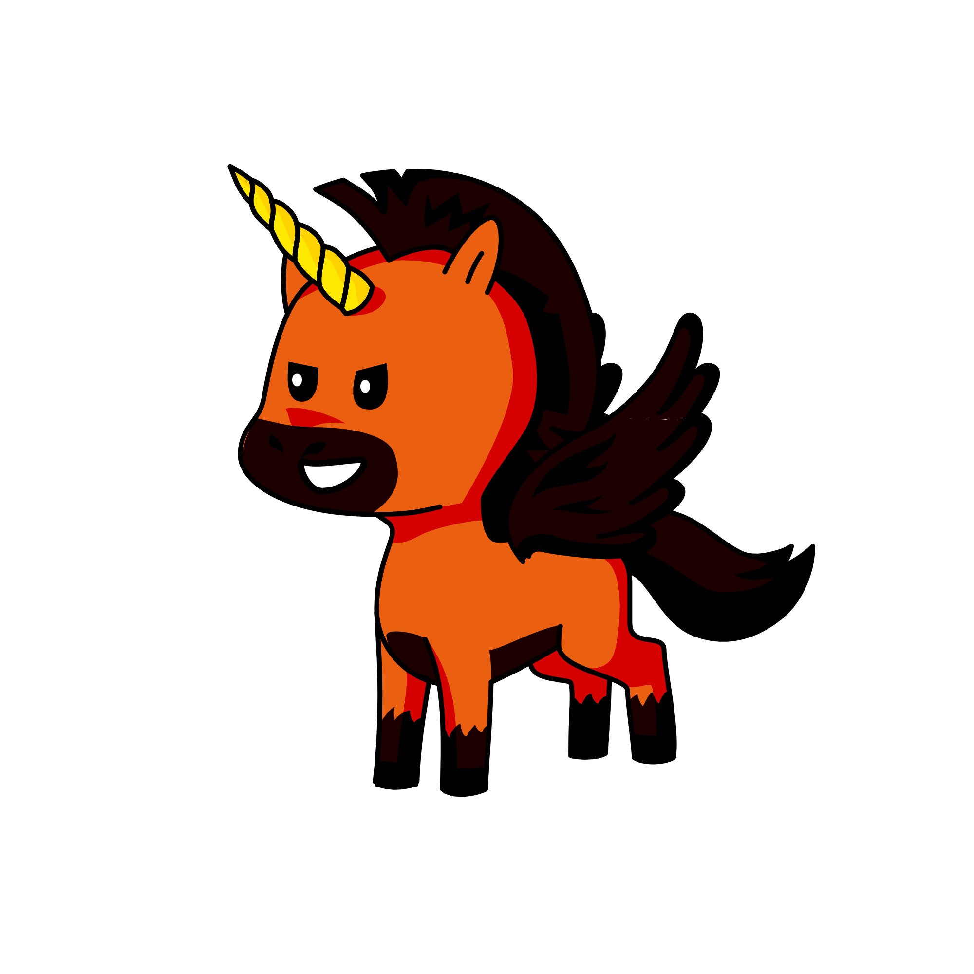 Desert Night, the unicorn