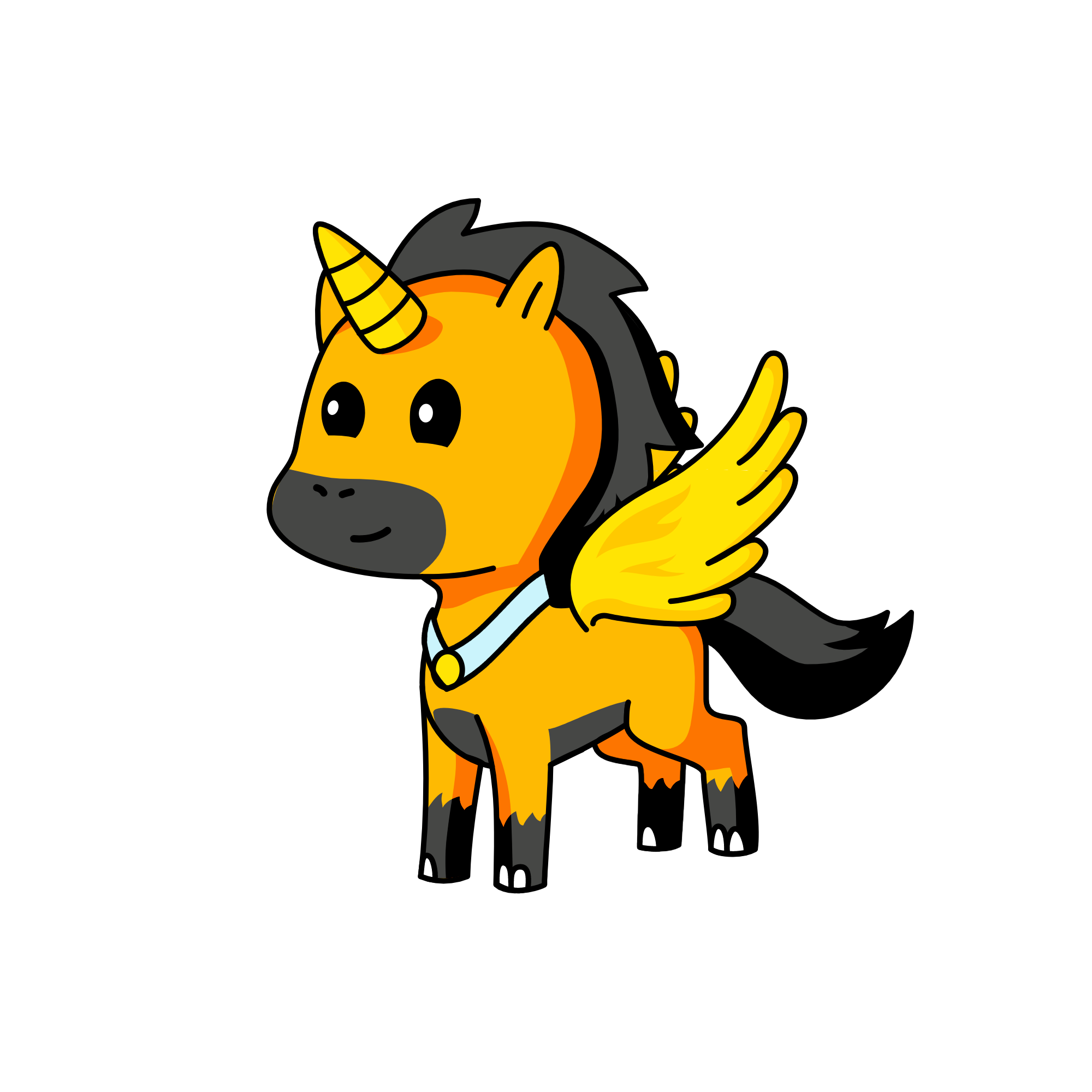 Sun, the unicorn