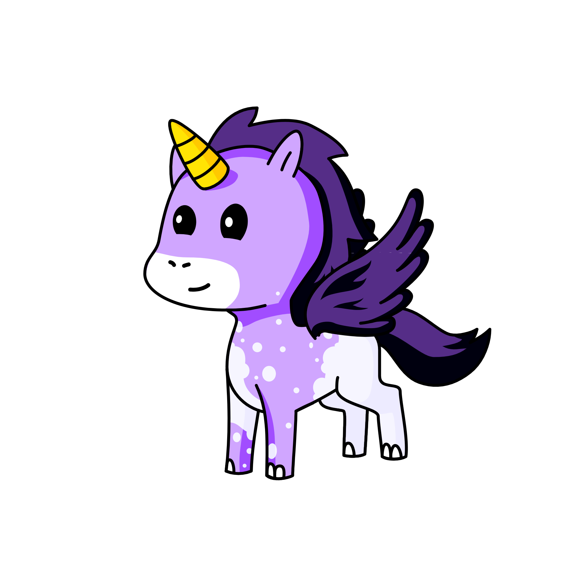 Violet, the unicorn