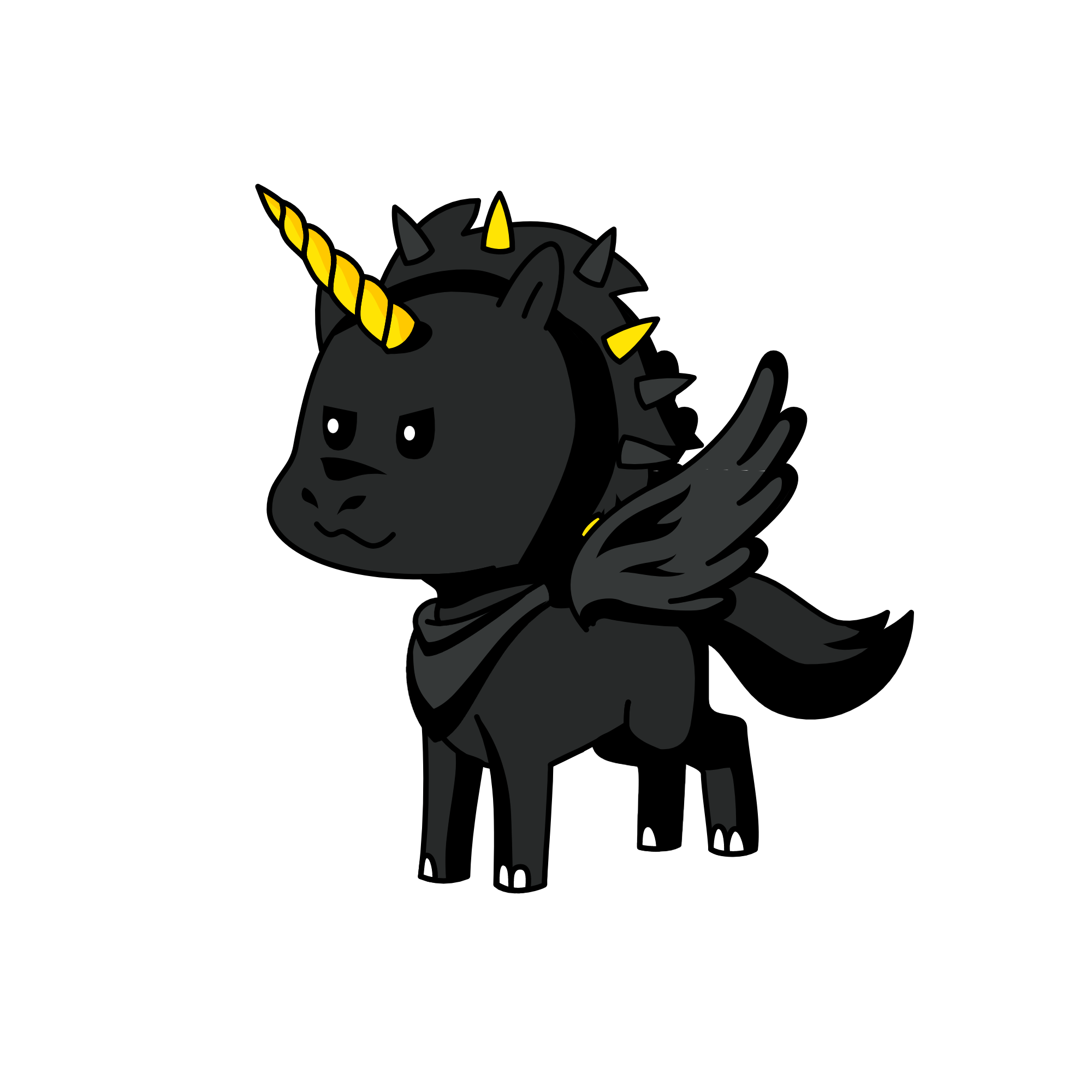 Spade, the unicorn