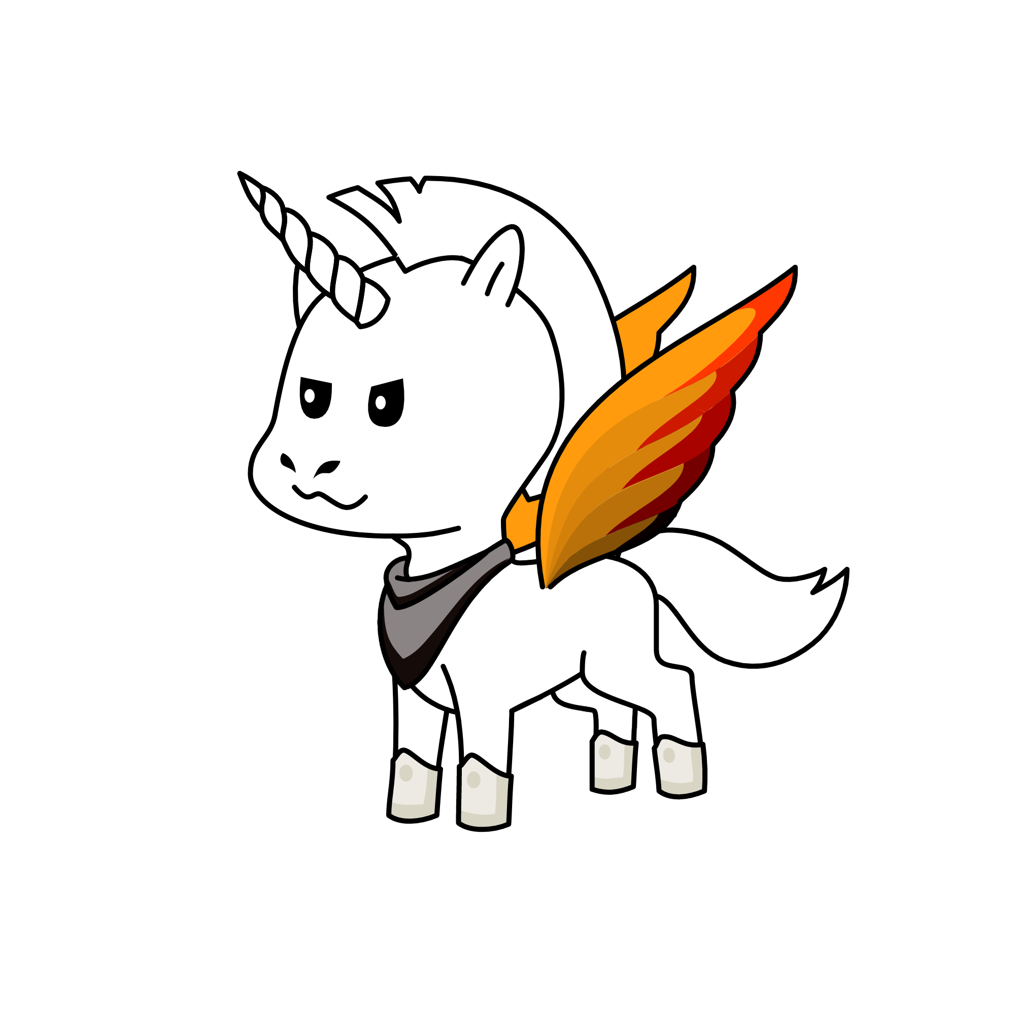 Emberwing, the unicorn
