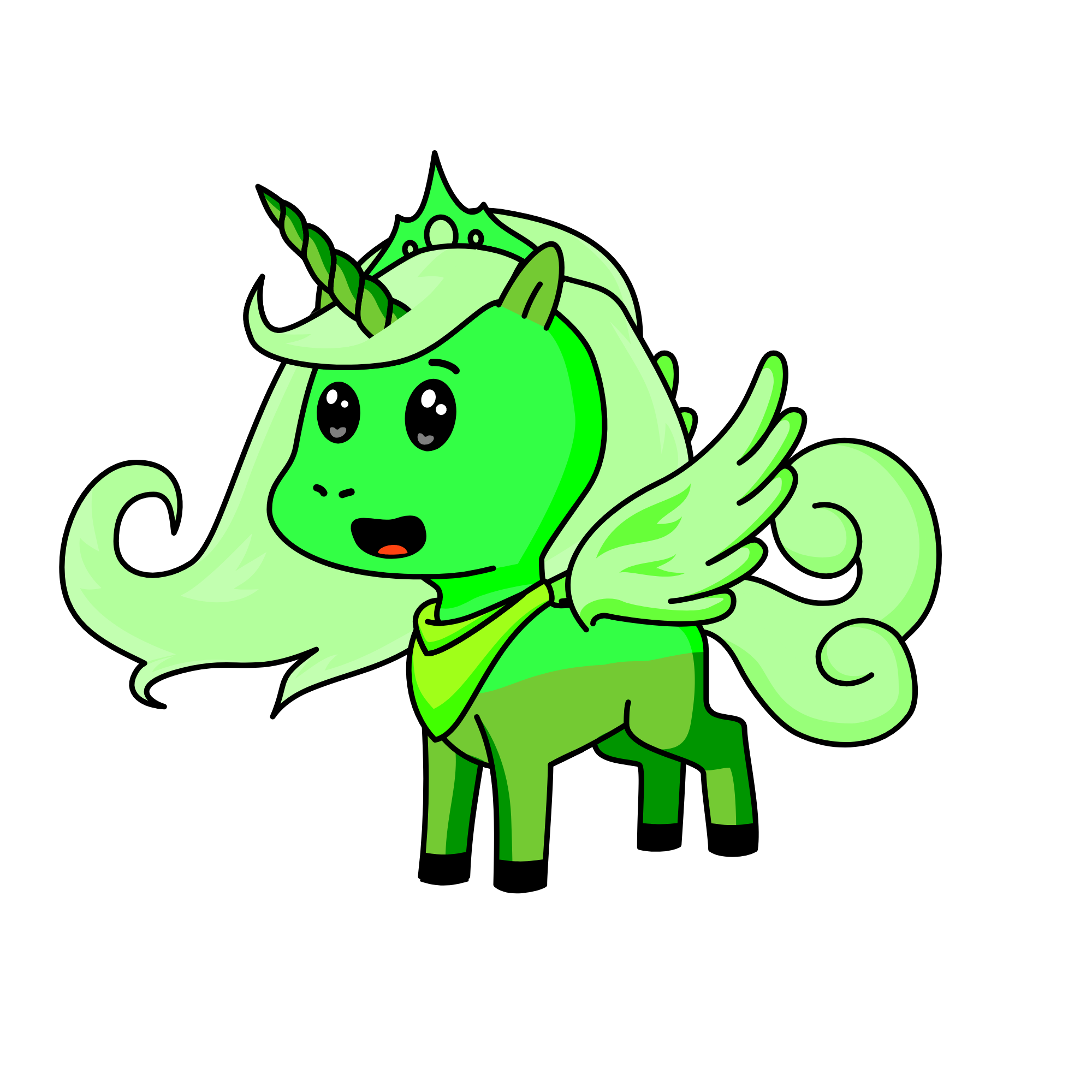 Queen Lettuce? :3 , the unicorn
