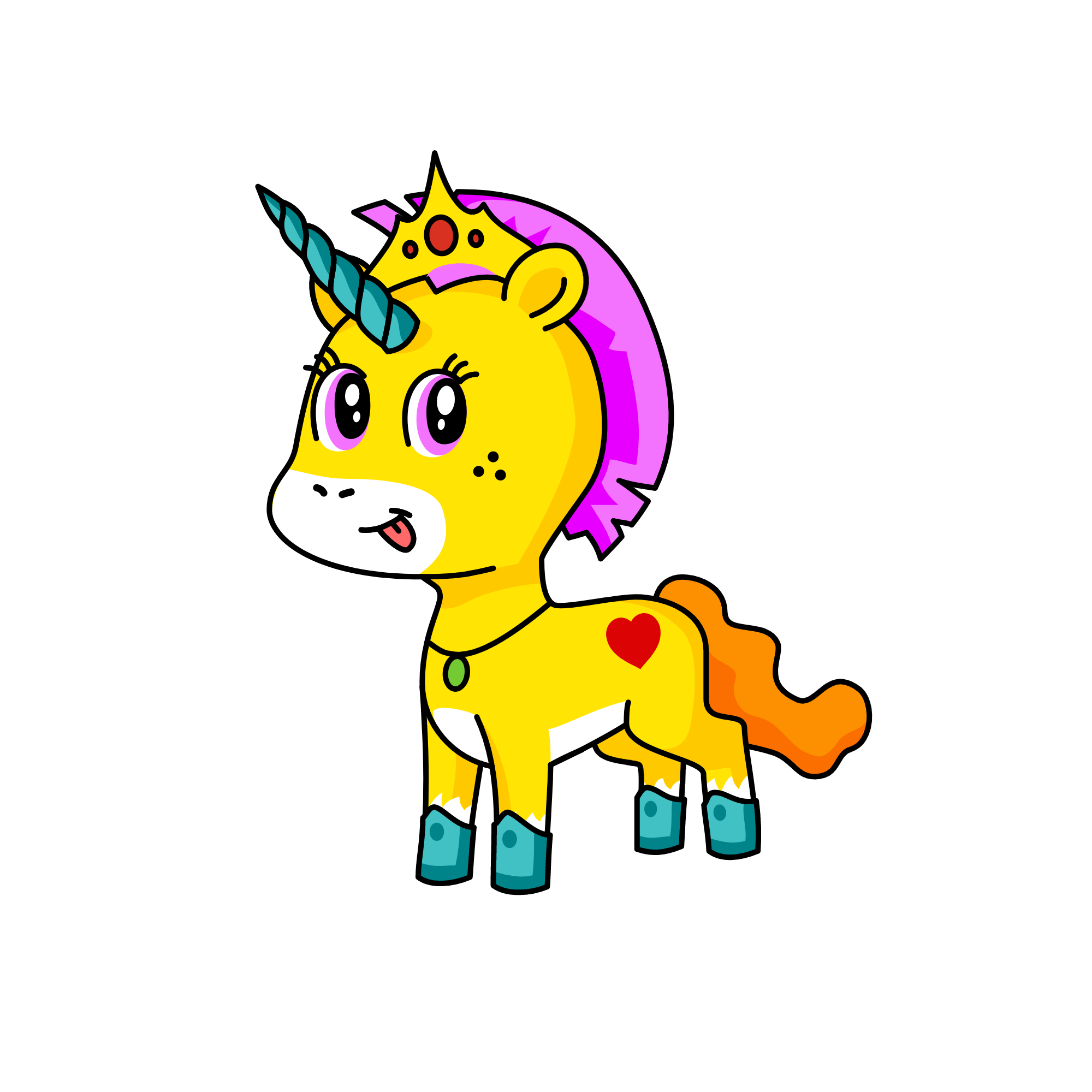glitcey, the unicorn