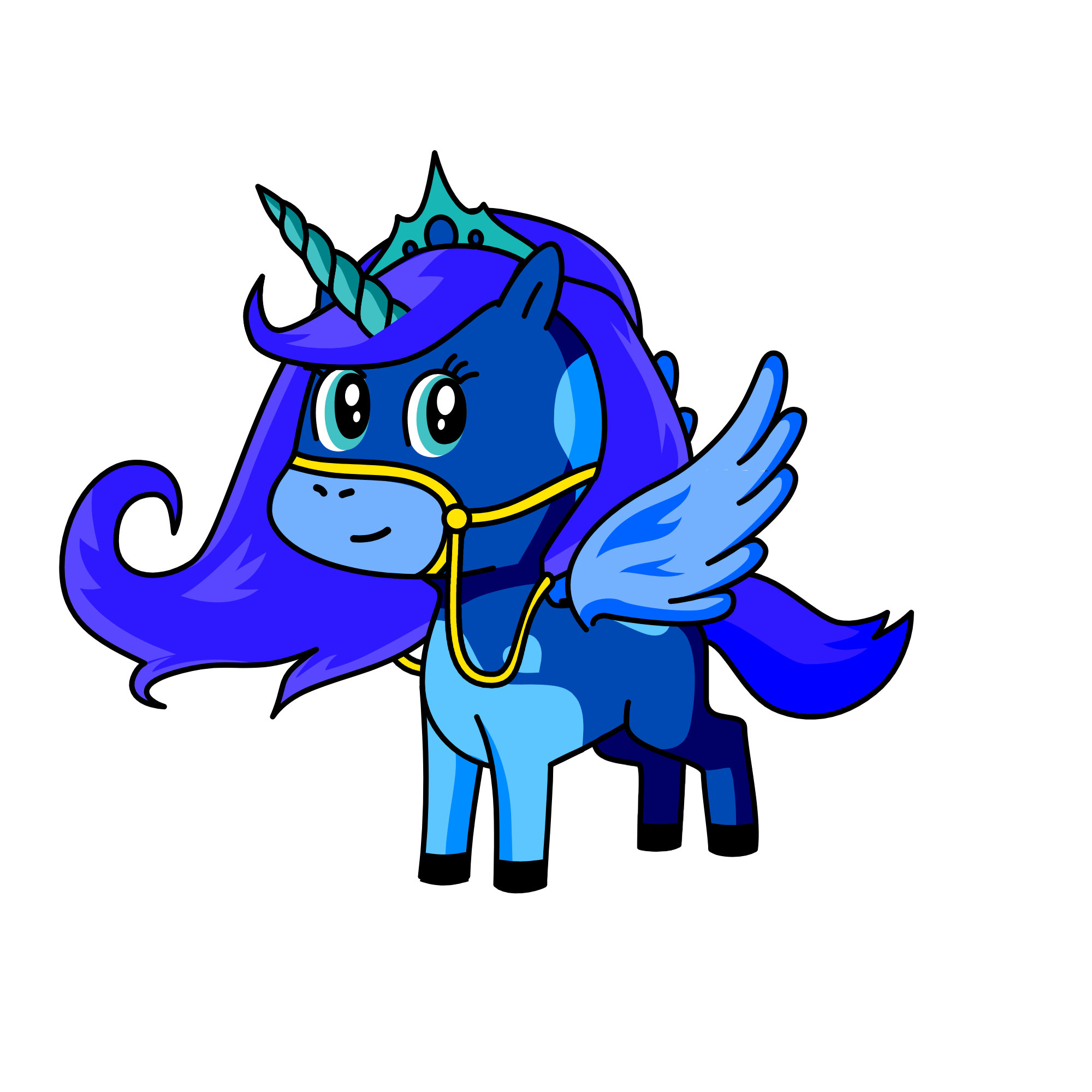 Eh I have no idea what to name her, the unicorn