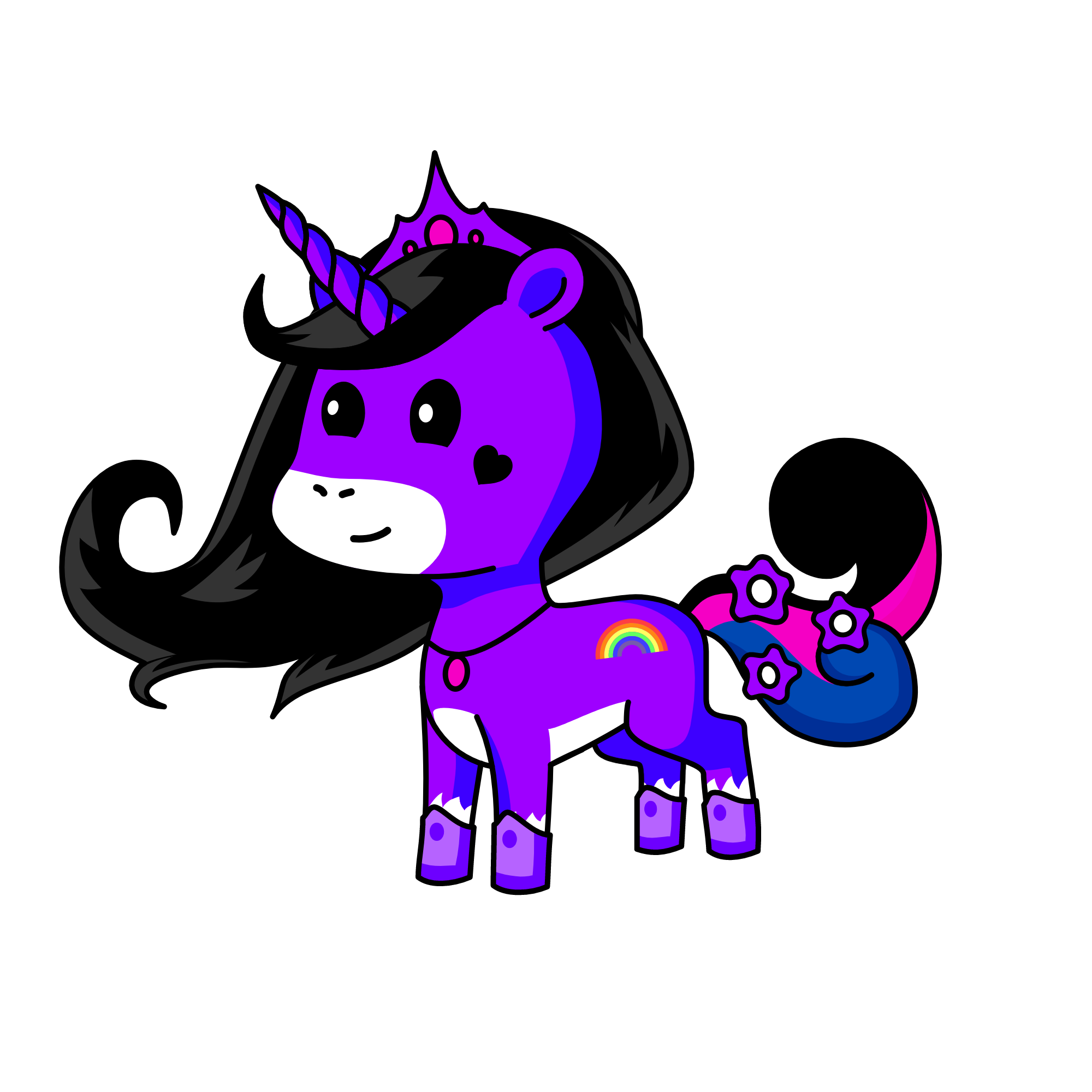 بنفشی, the unicorn