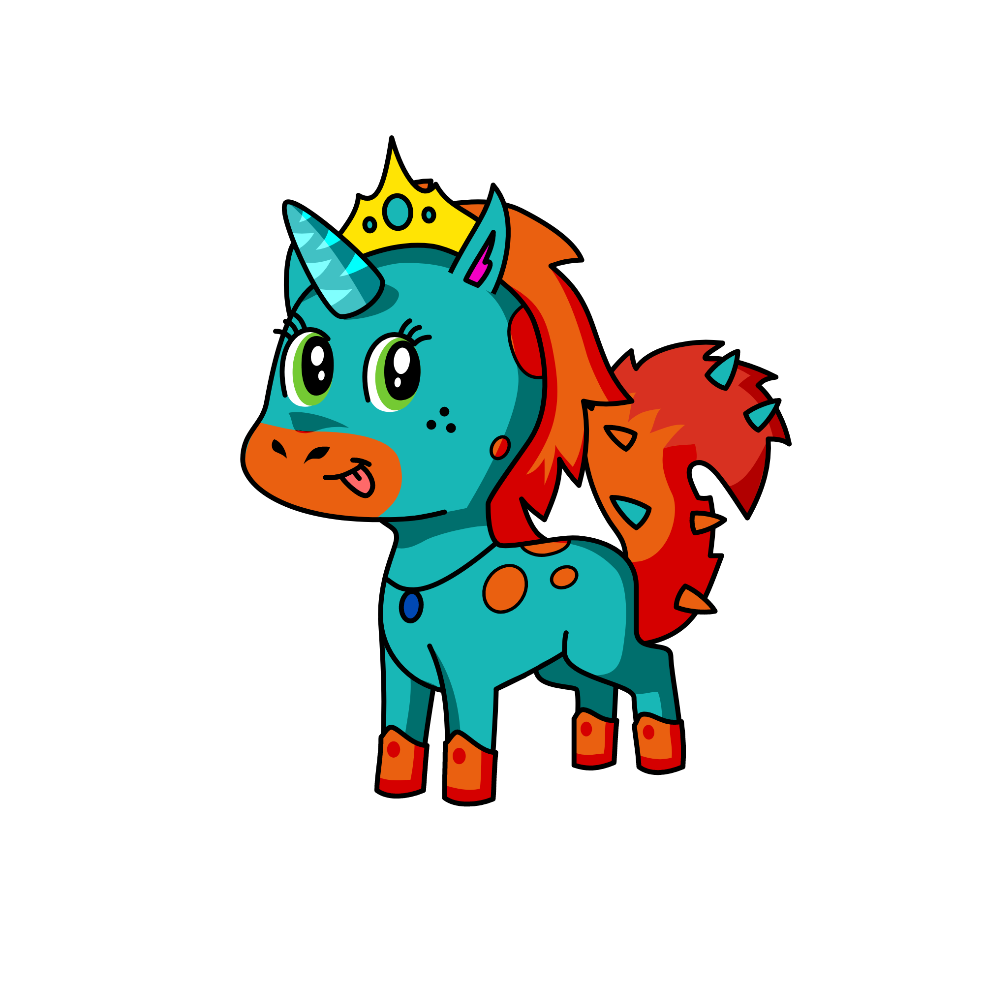 Emerald, the unicorn