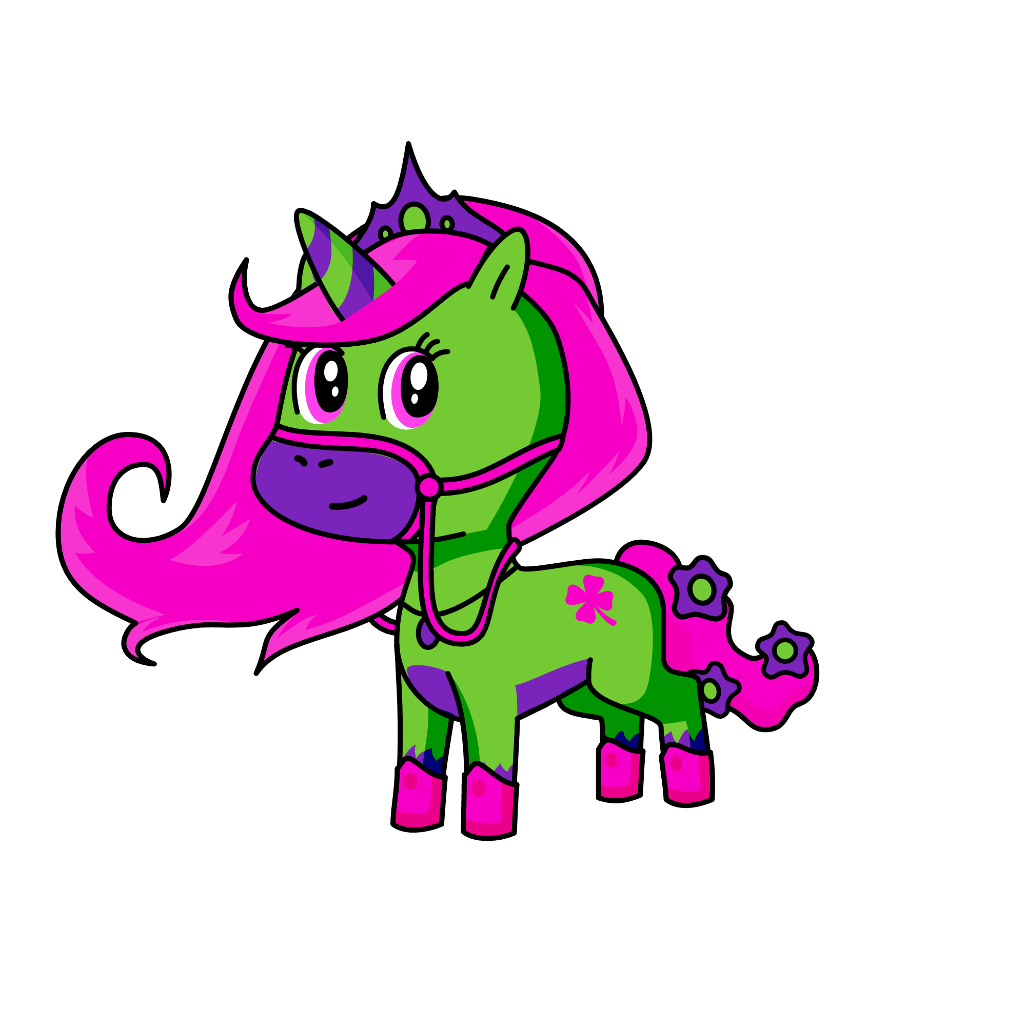 Pricessess Spring, the unicorn