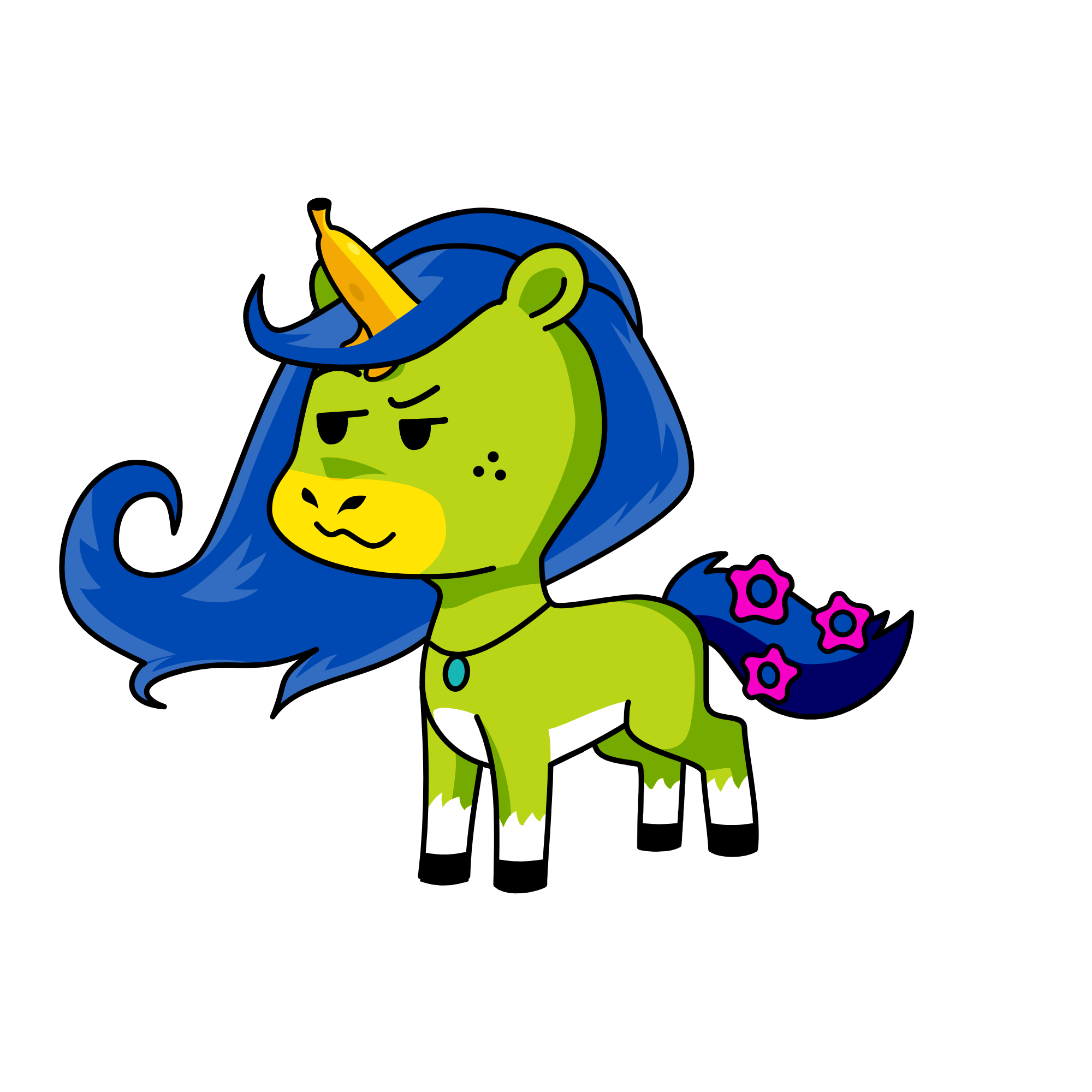 BANANA HEAD, the unicorn