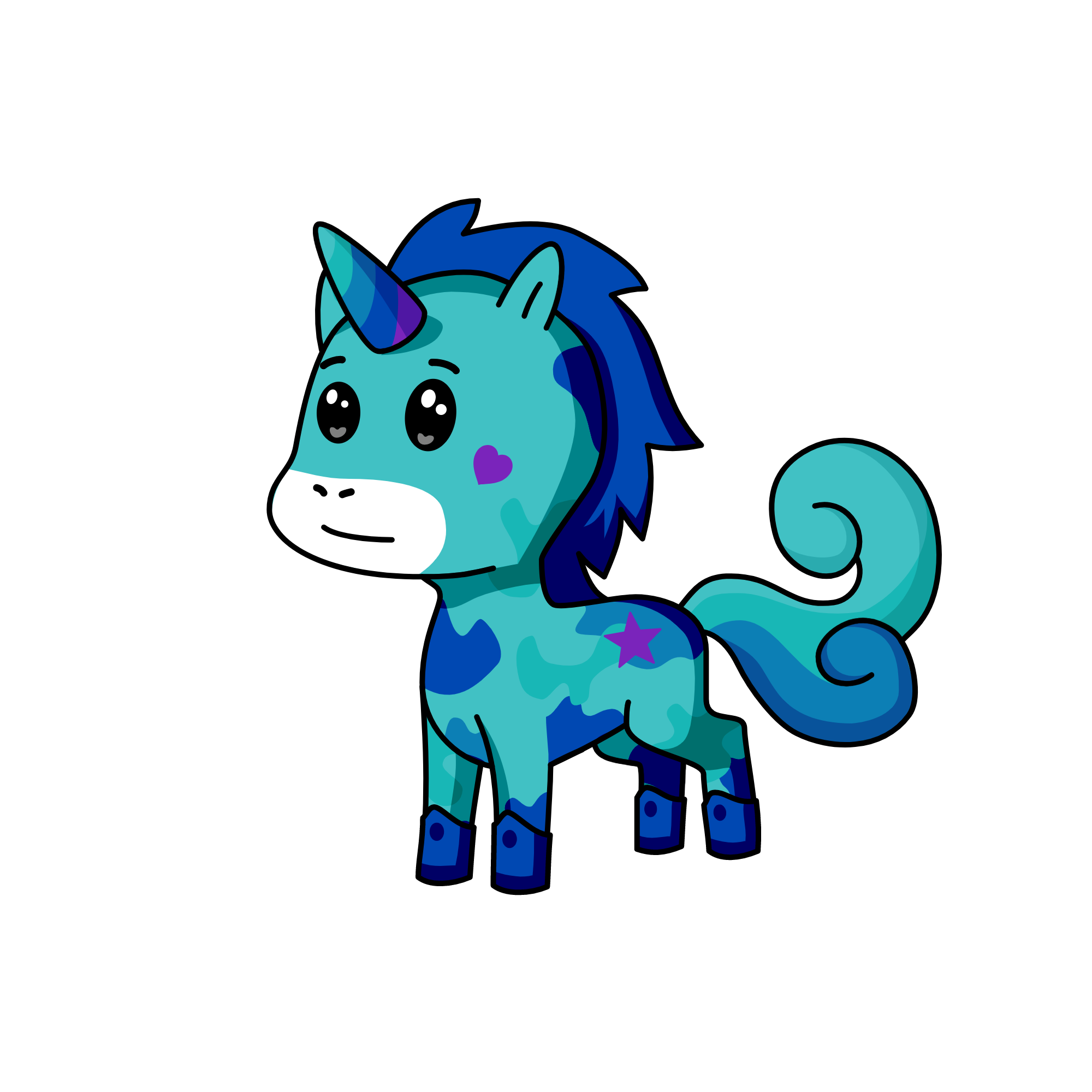 Snow, the unicorn