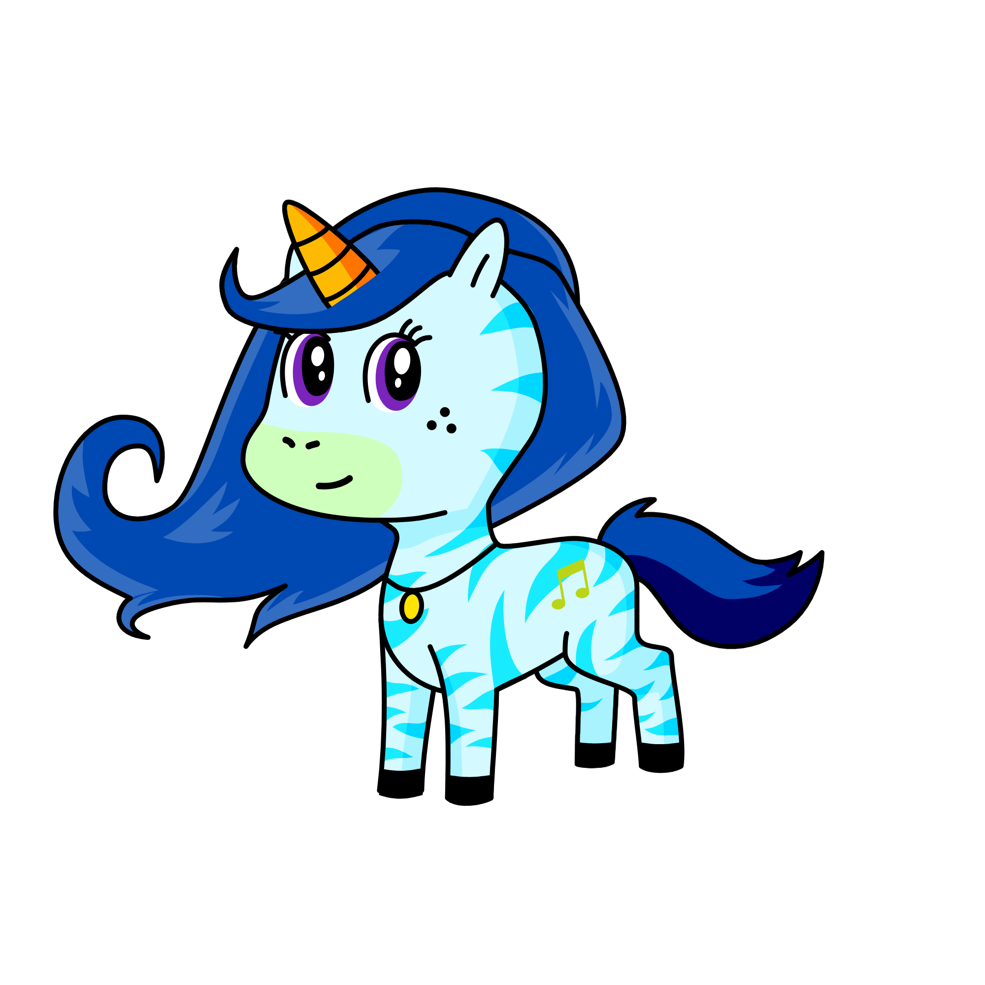 Melody, the unicorn