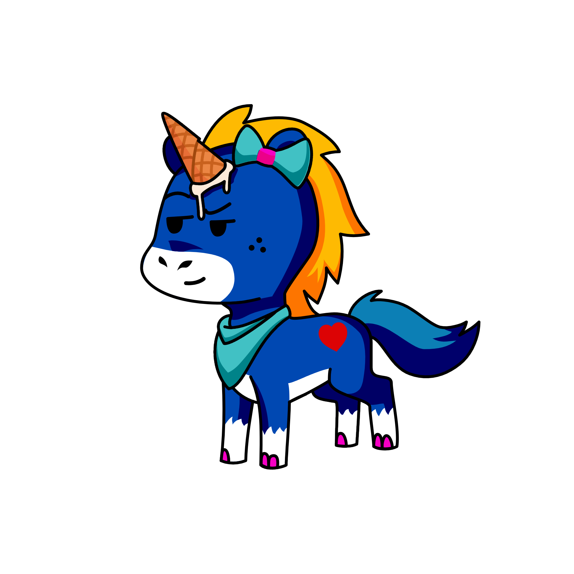 CONE HEAD, the unicorn