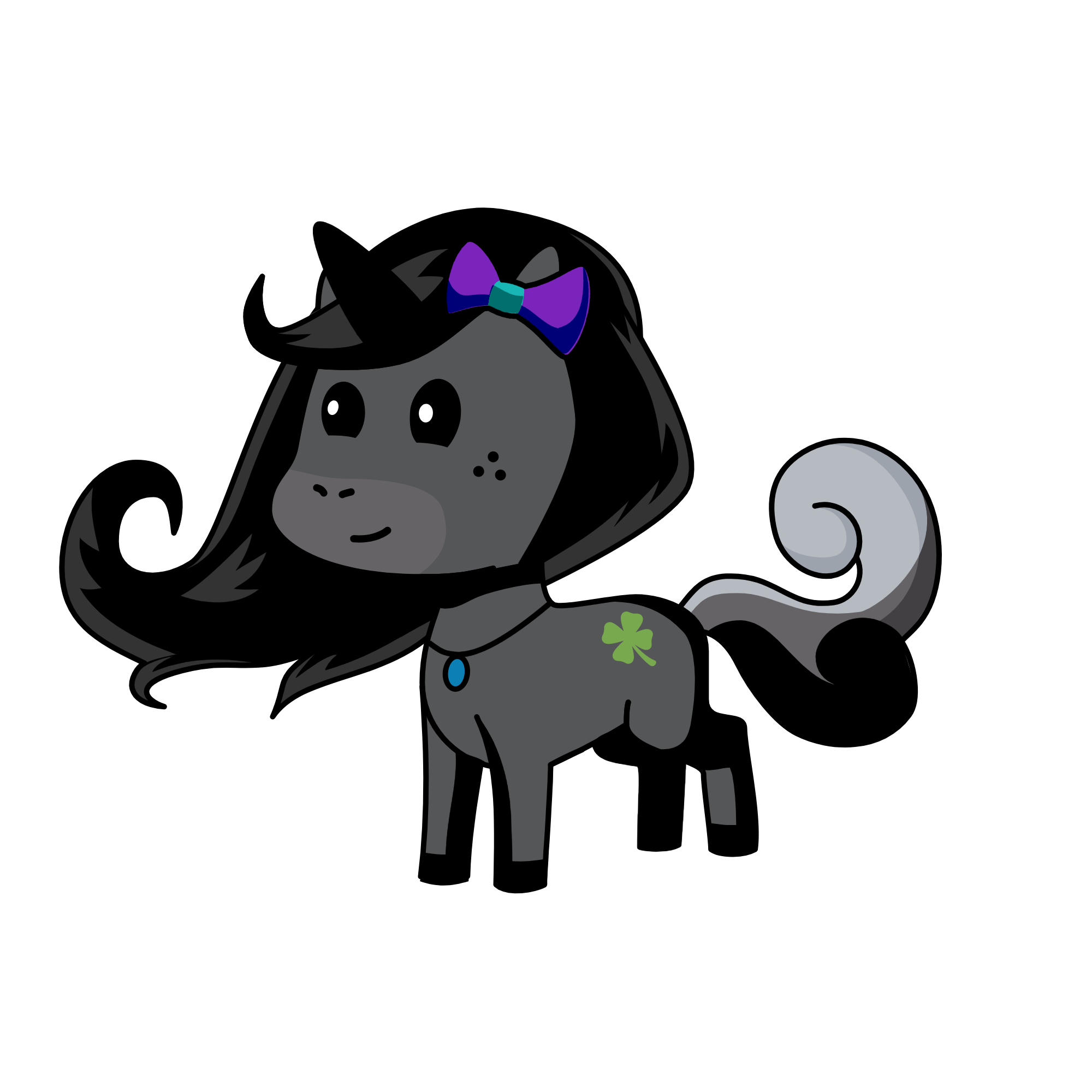 Midnight unicorn, the unicorn