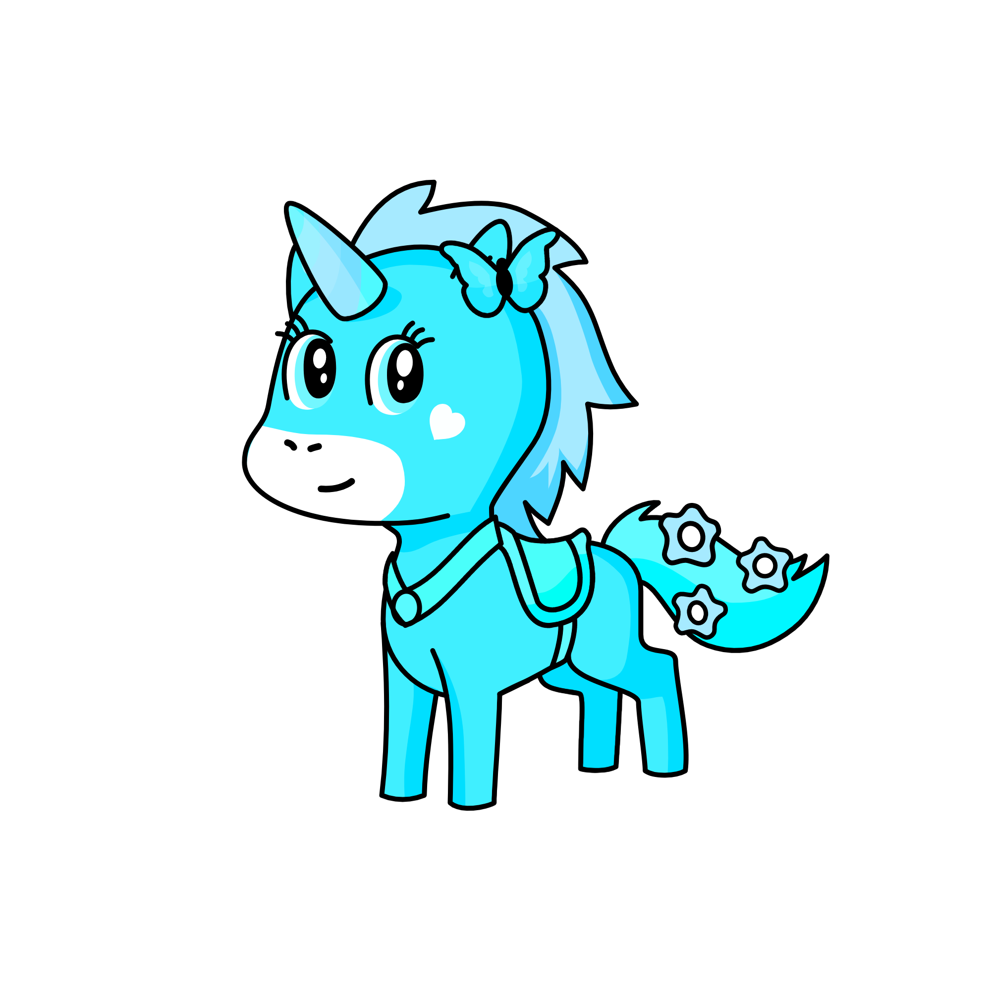Winter, the unicorn