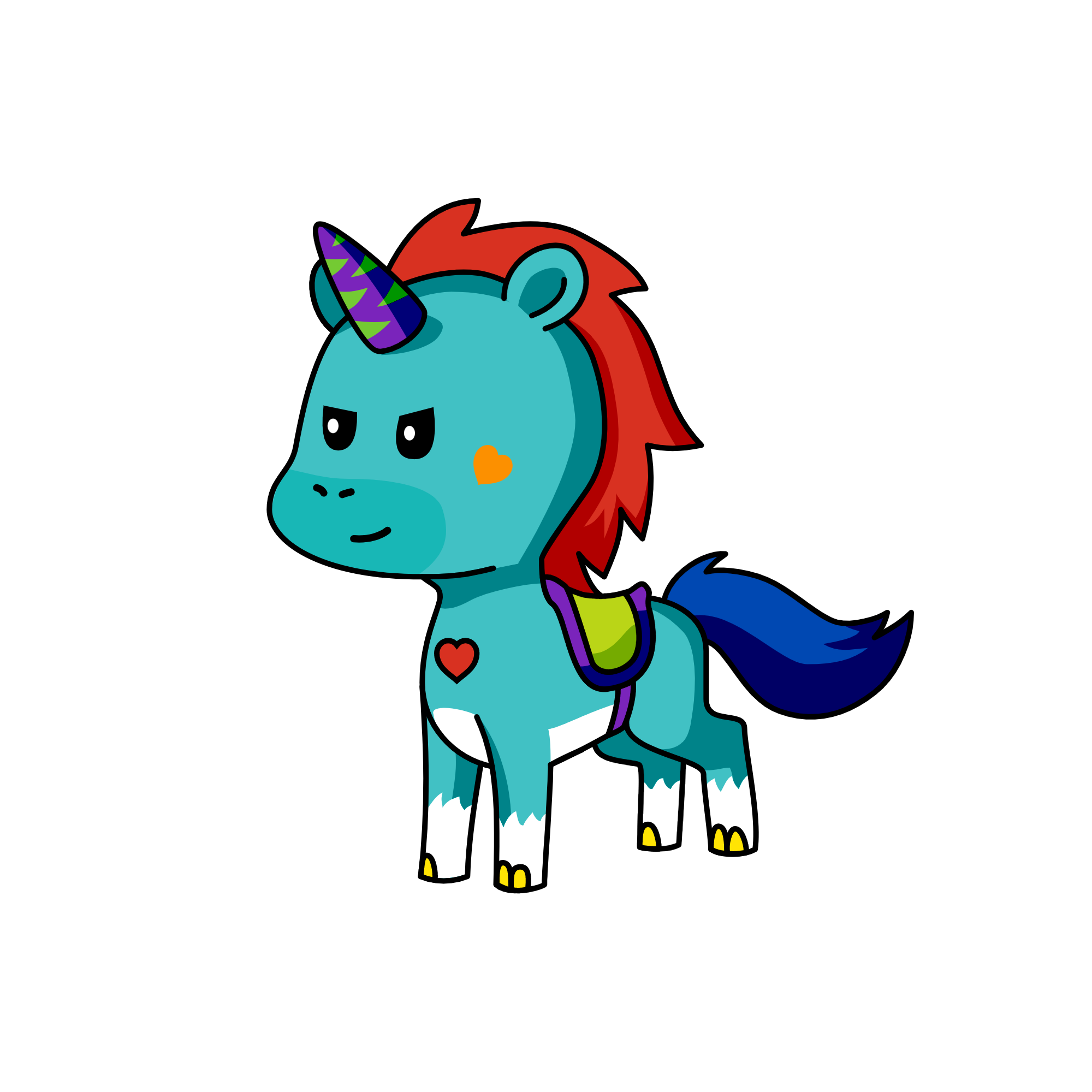 Glursy, the unicorn