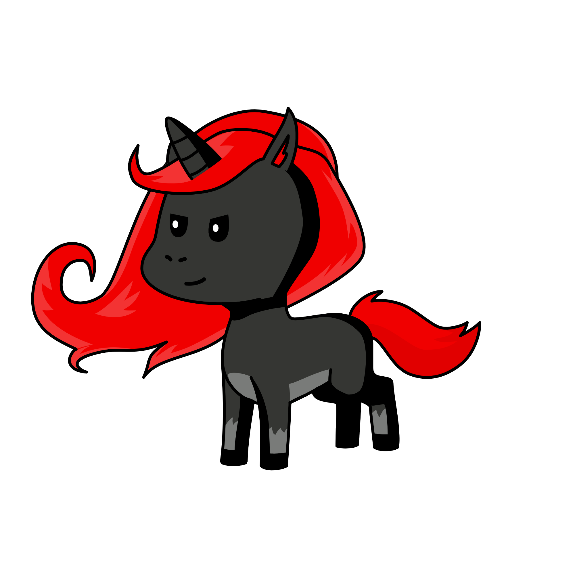 Moody, the unicorn