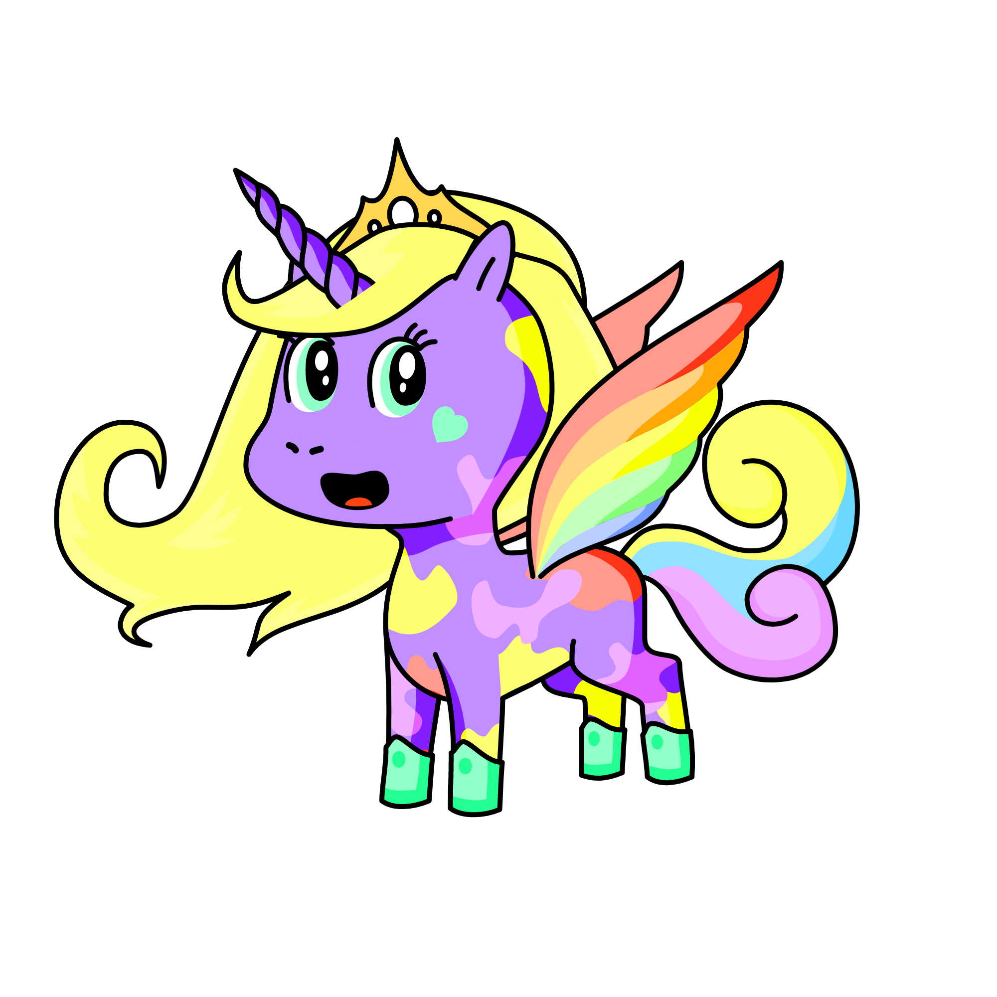 pastel, the unicorn