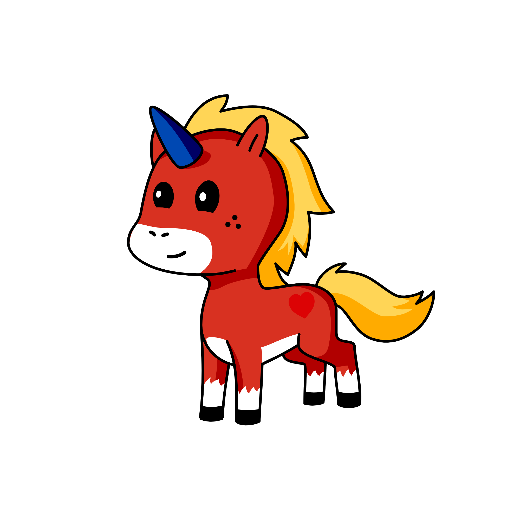 Red, the unicorn