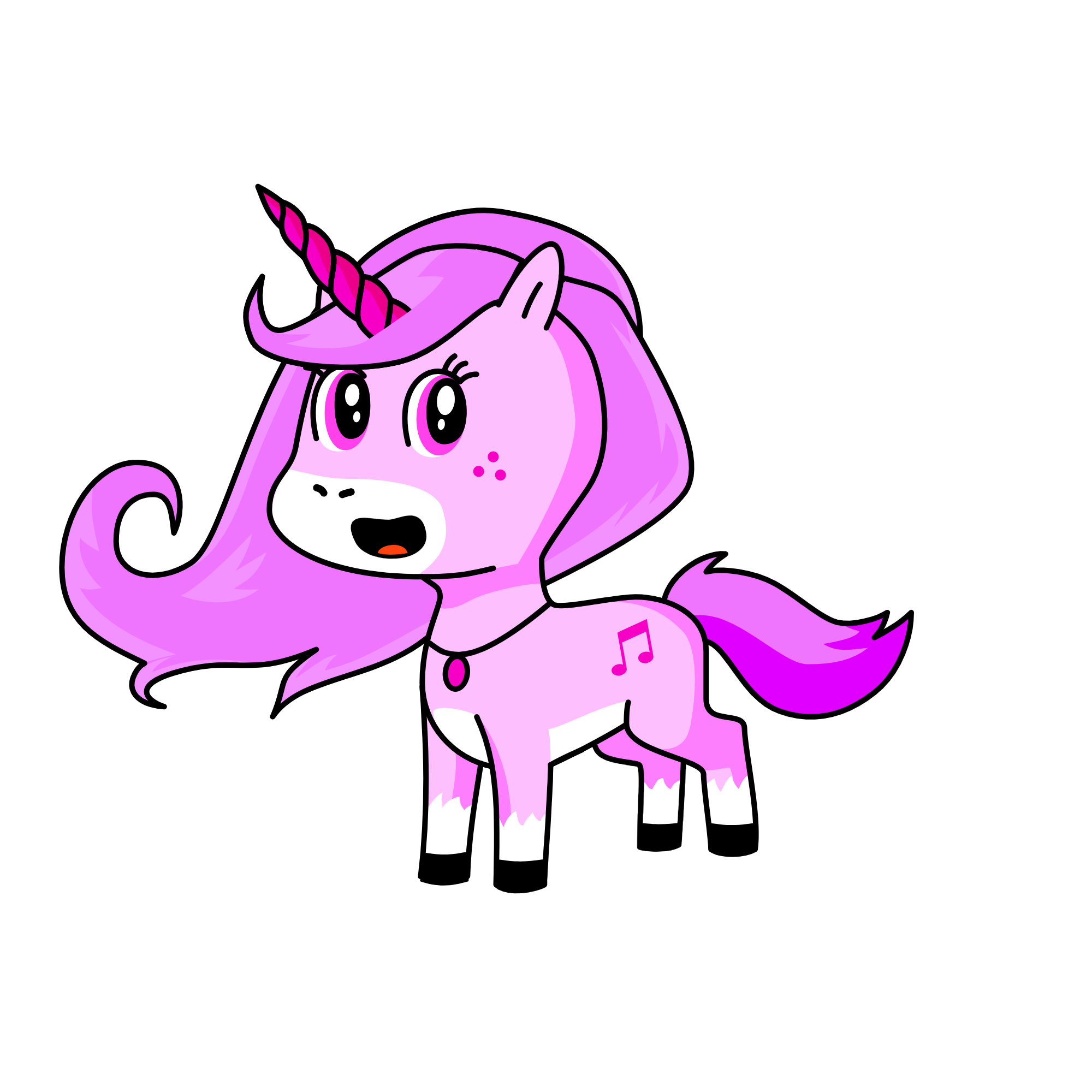Melody, the unicorn
