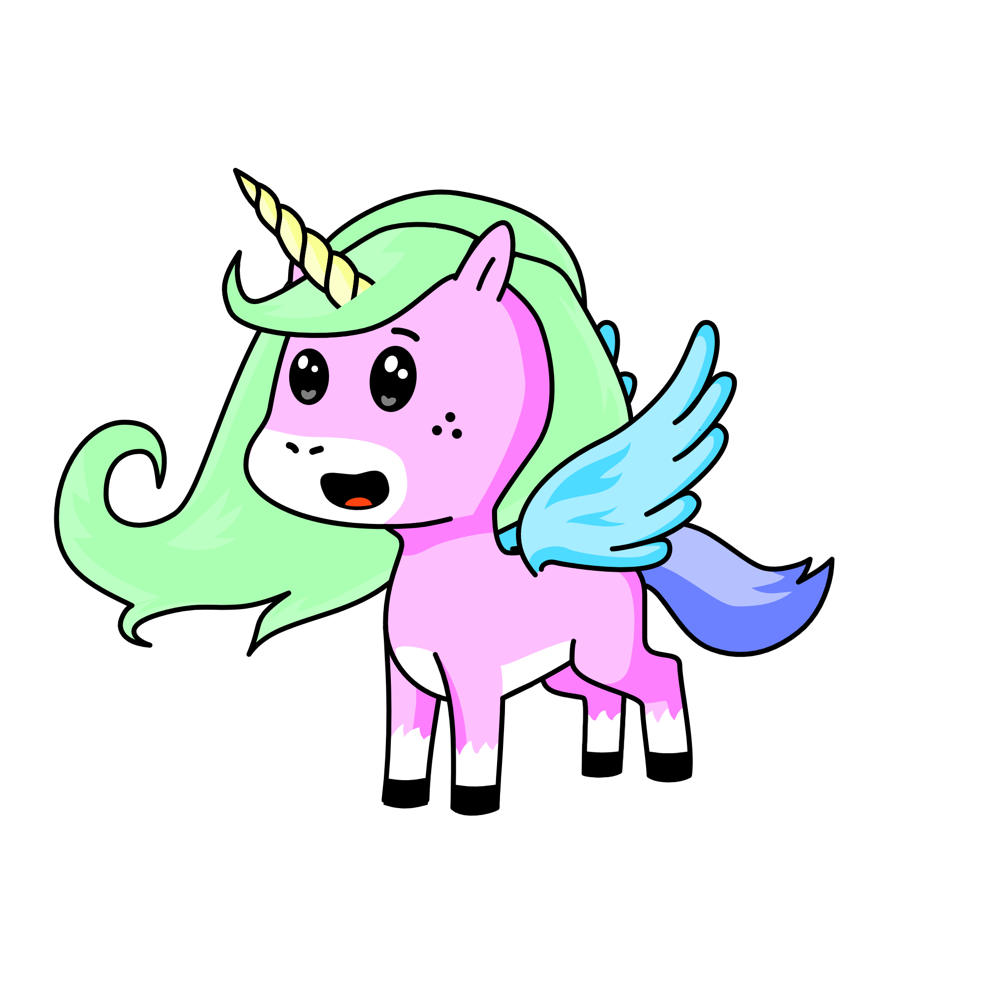 Strawberry, the unicorn