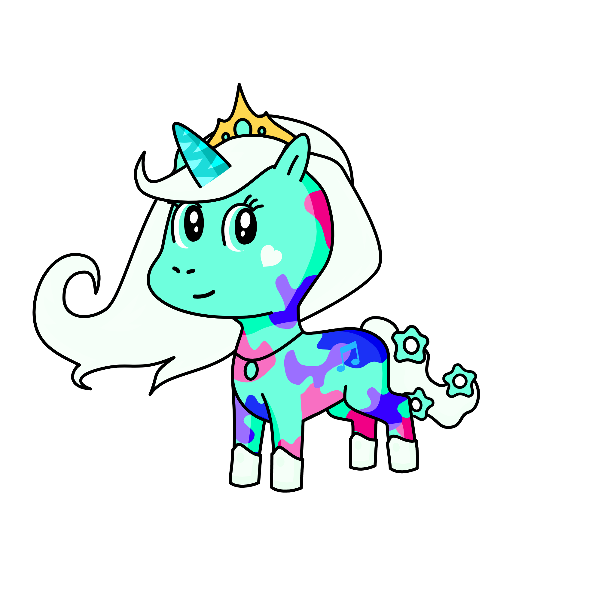 Crystal Cherry Blossom , the unicorn