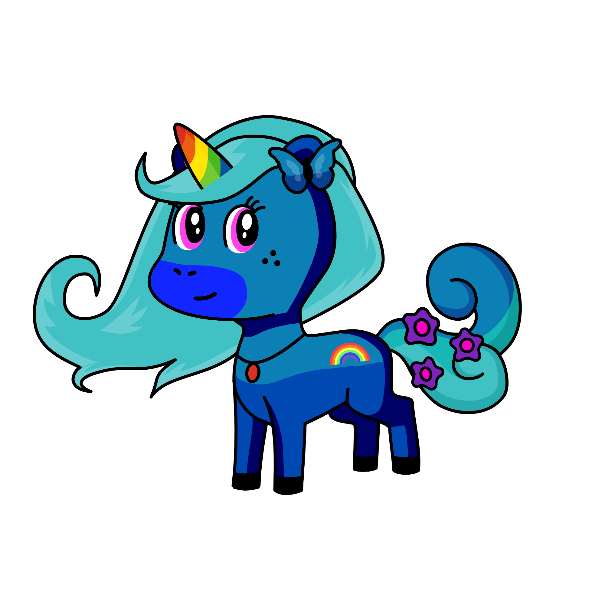 Dandelion Candy cane , the unicorn