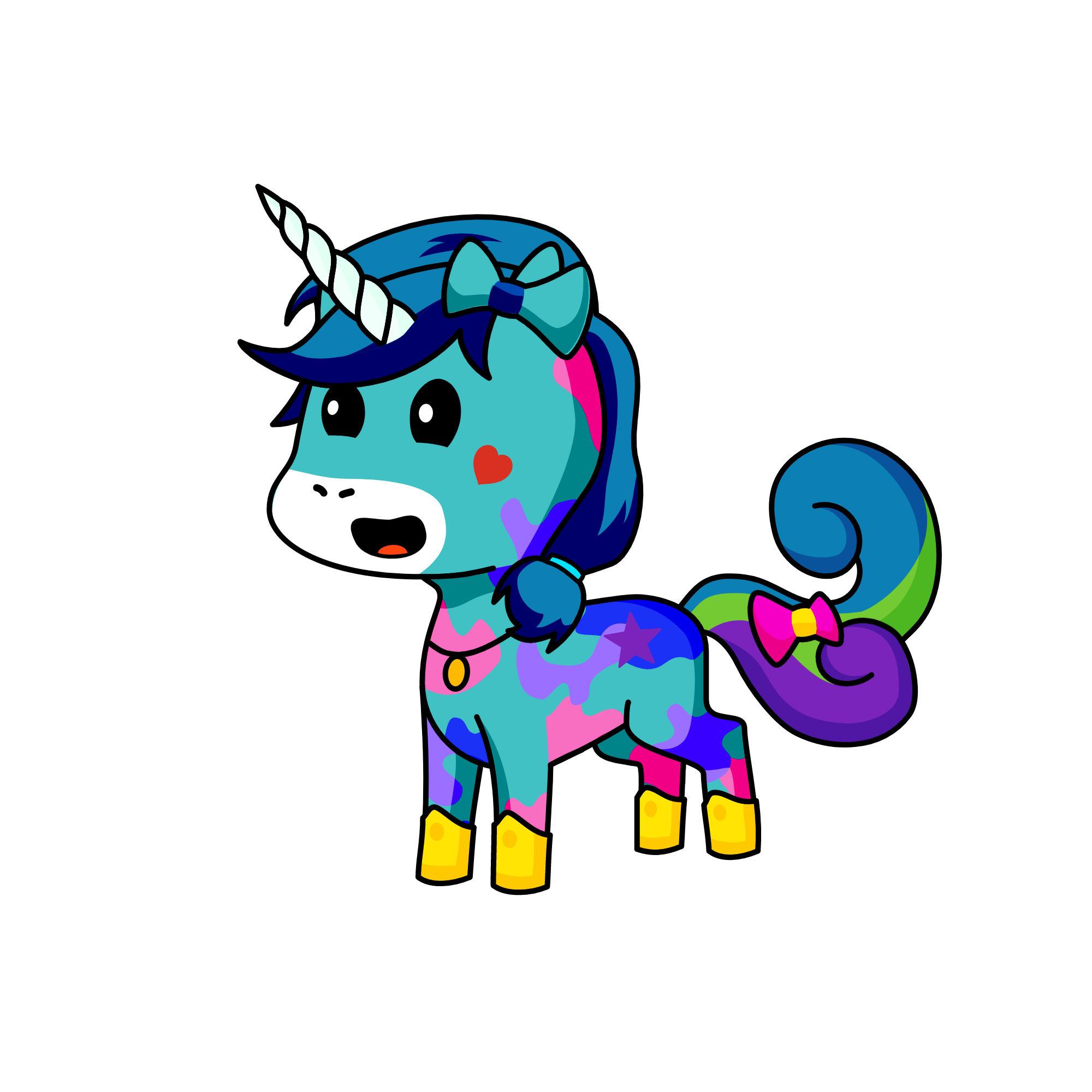 Snowy Sprinkling star, the unicorn