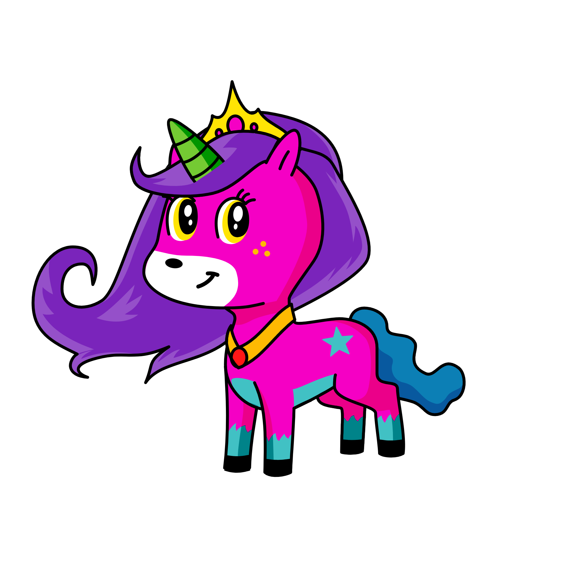 Uni shy , the unicorn