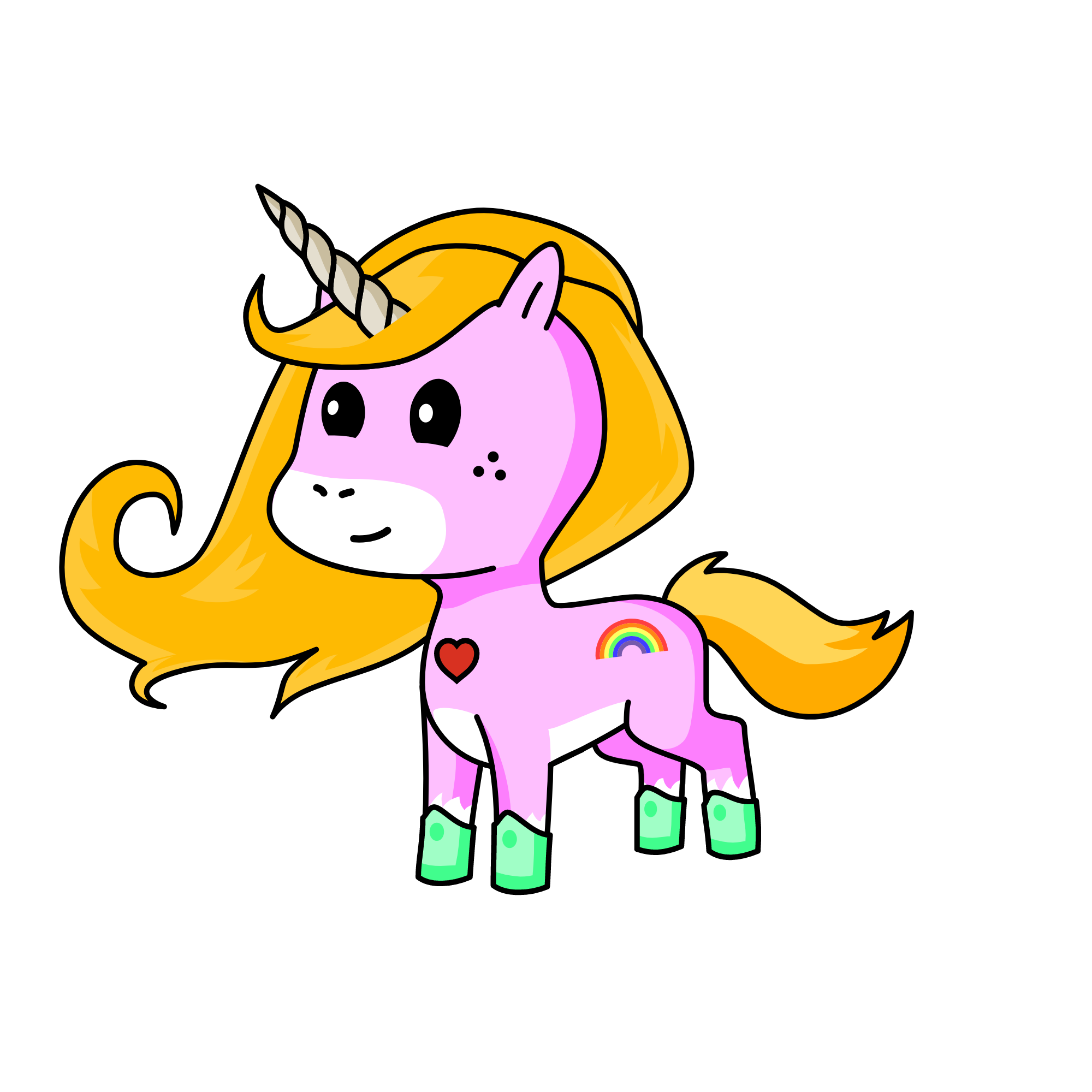 Uni_Shy, the unicorn