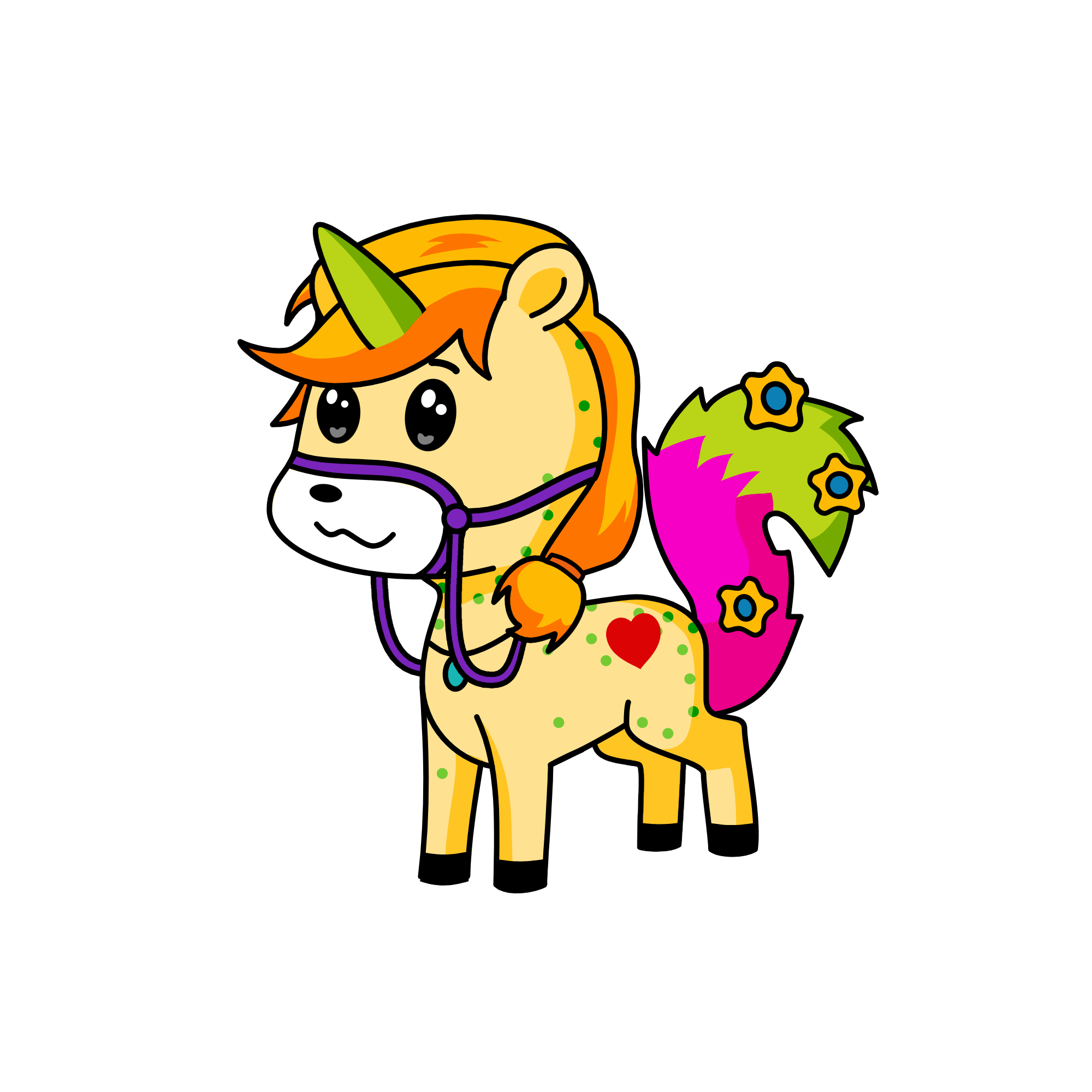 flutter cone , the unicorn