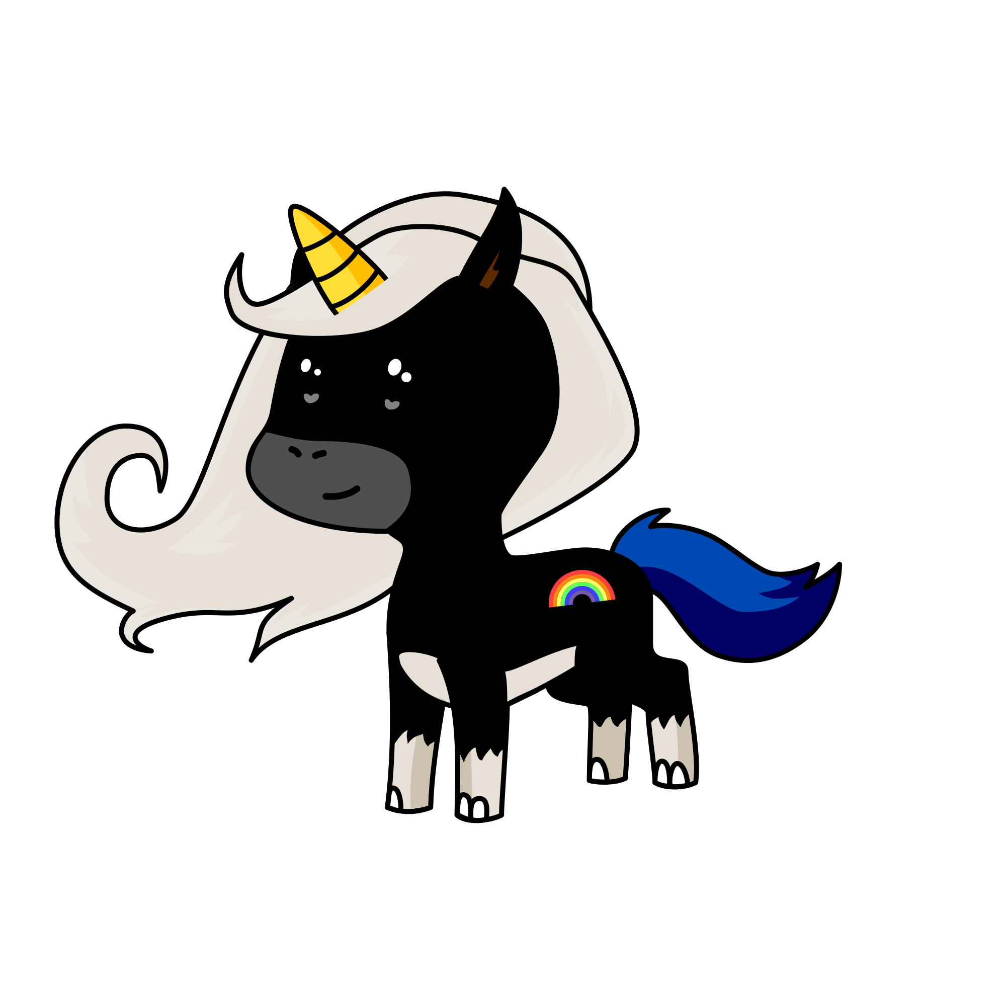 Mina Blue , the unicorn