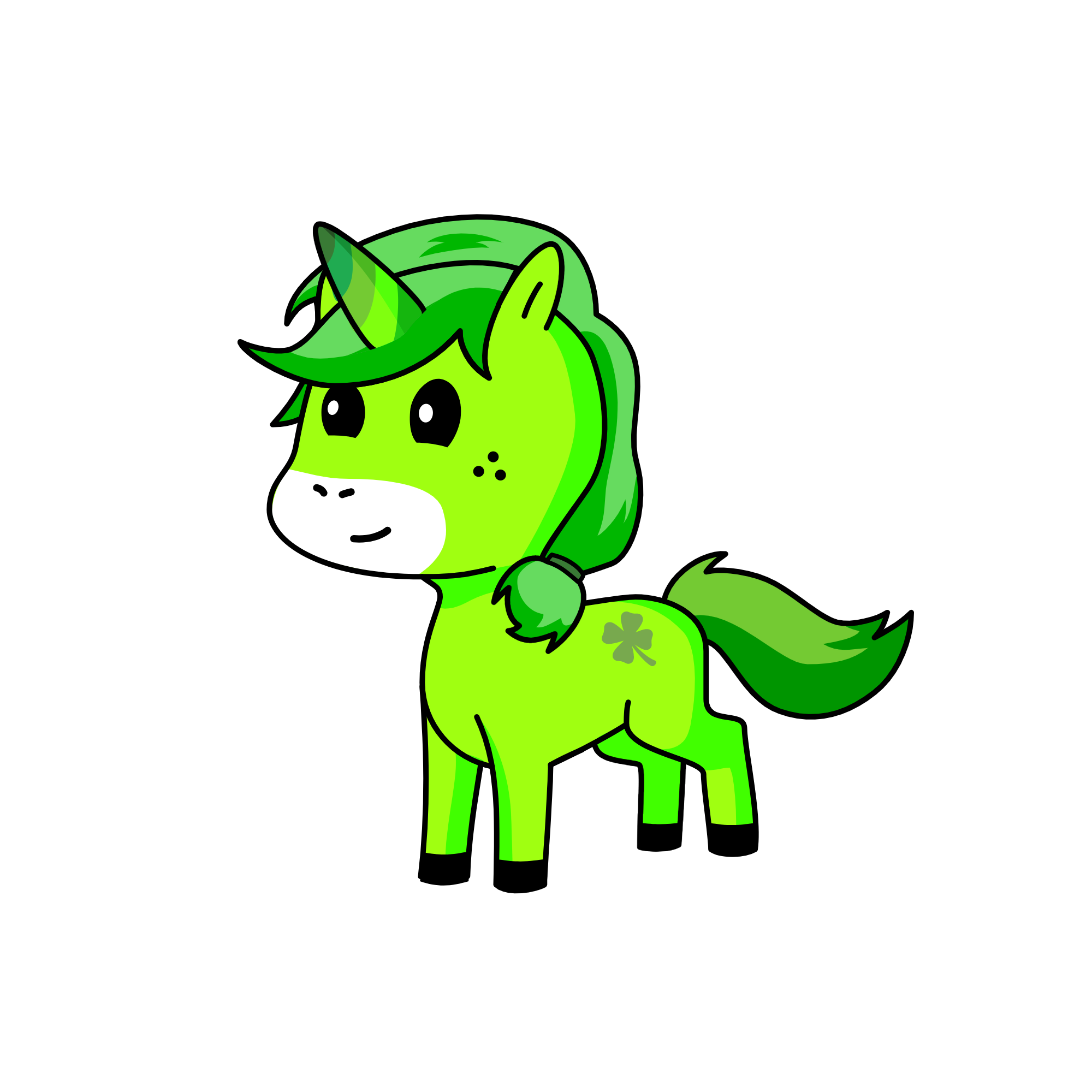 Lime, the unicorn