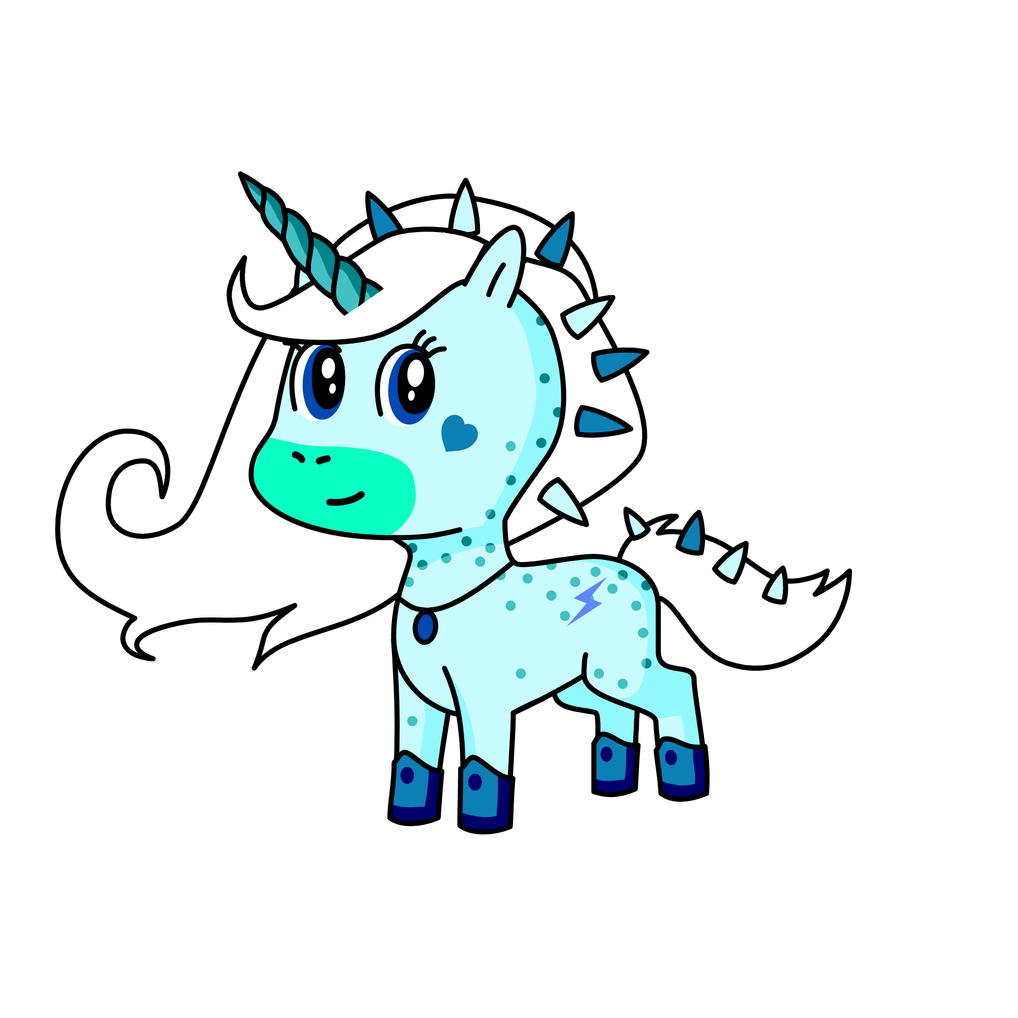 Winter, the unicorn