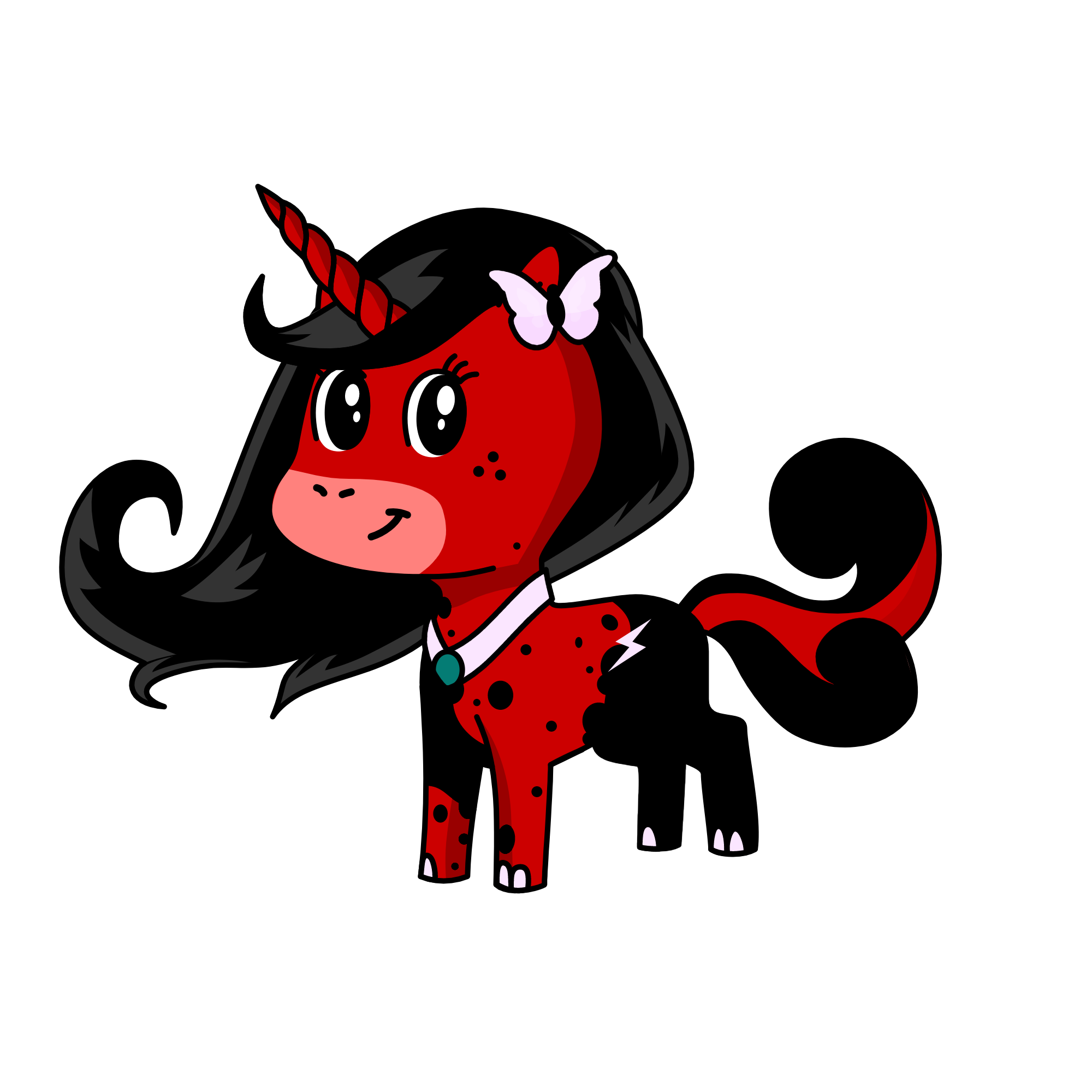 Midnight Cherry, the unicorn