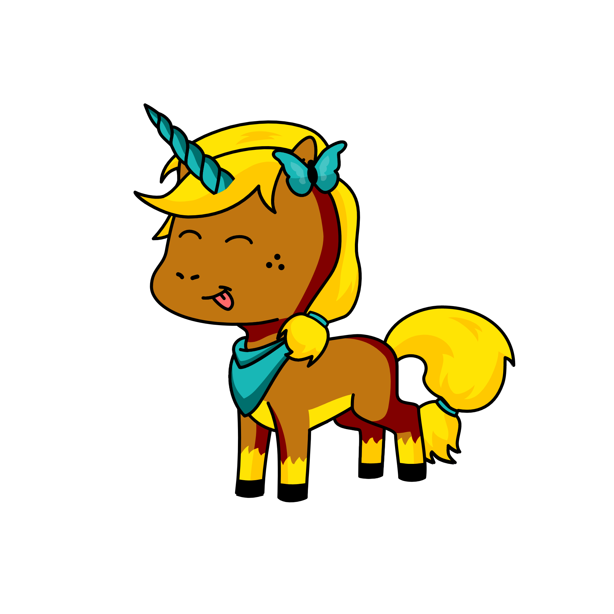 Winnie The Pooh, the unicorn
