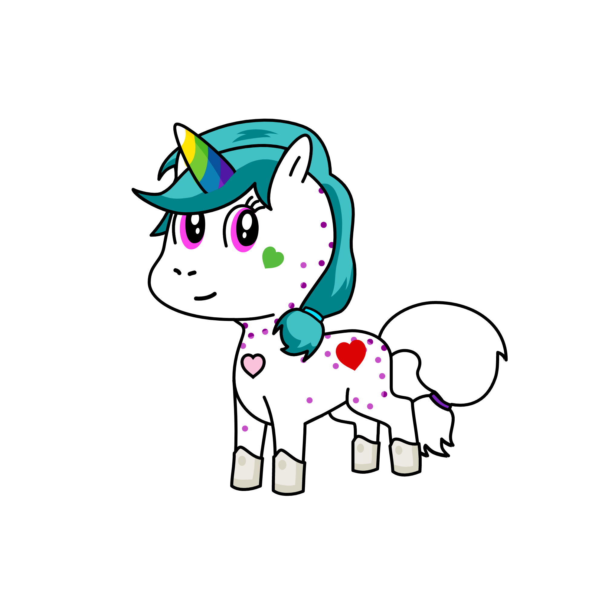 Candela, the unicorn